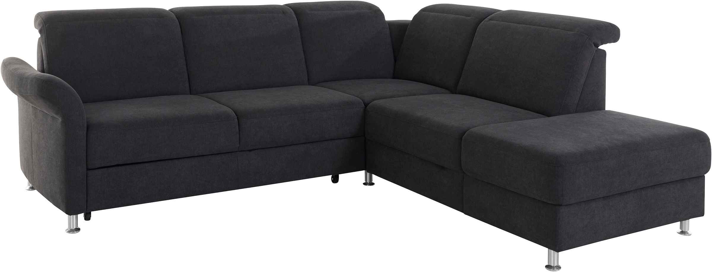 sit&more Ecksofa »Darwin L-Form«, inklusive Federkern, wahlweise mit Kopfteilverstellung, Bettfunktion