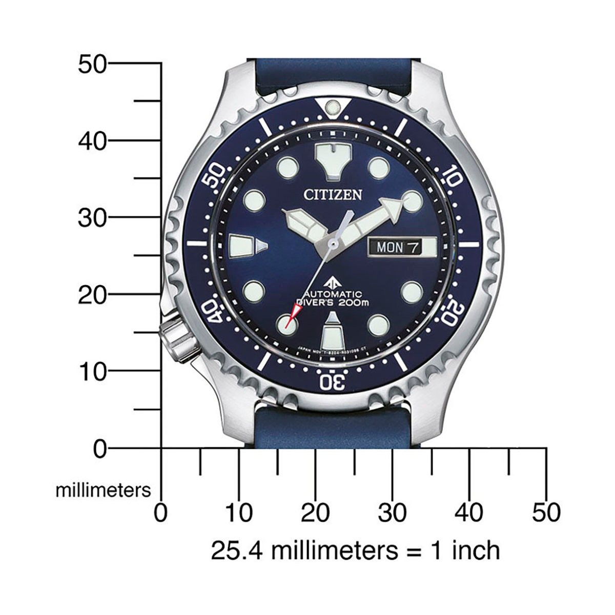 Citizen Automatikuhr »Promaster Mechanical Diver«, Armbanduhr, Herrenuhr, Damenuhr, Taucheruhr, bis 20 bar wasserdicht