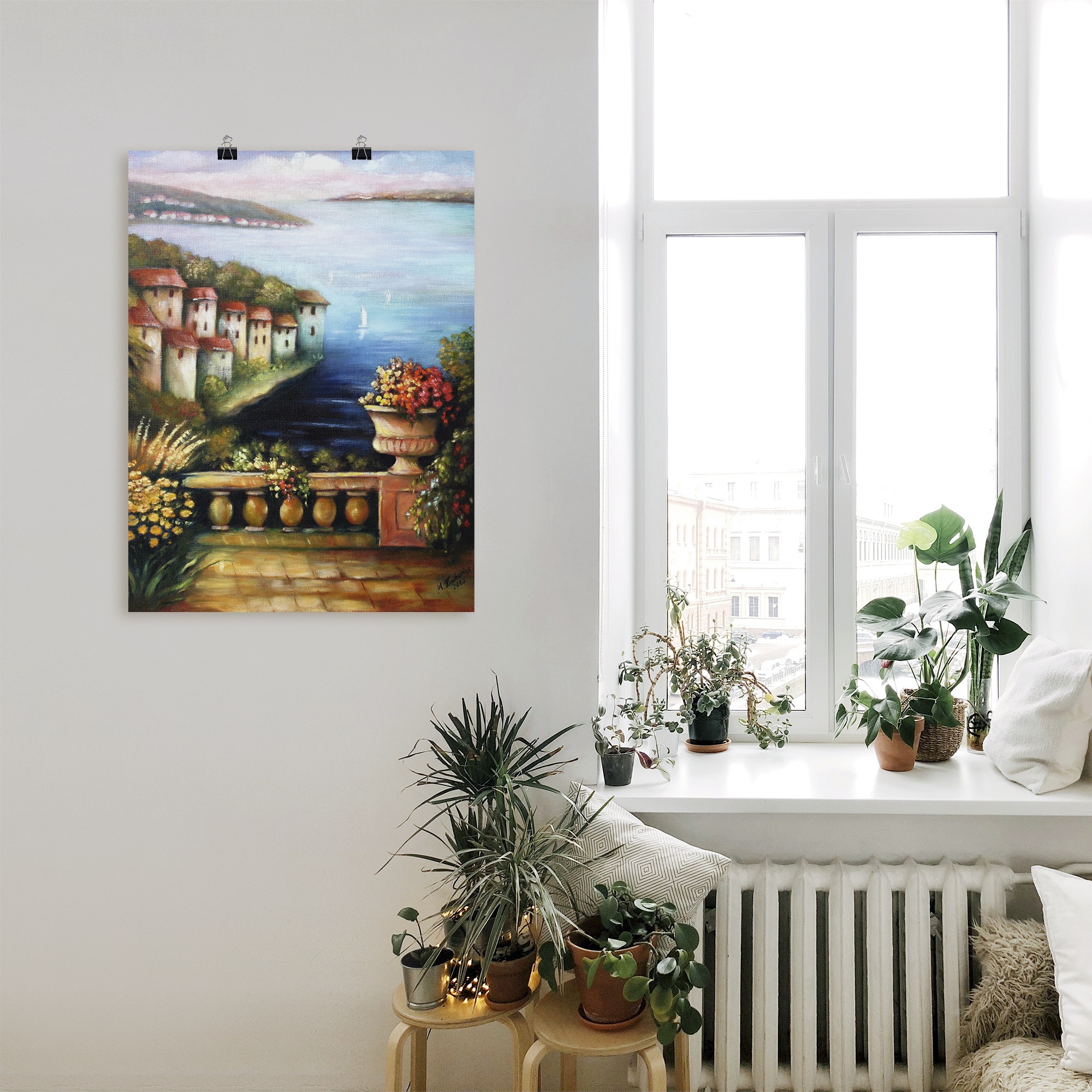 Artland Wandbild »Mediterrane Traumlandschaft«, Küste, (1 St.), als Alubild, Leinwandbild, Wandaufkleber oder Poster in versch. Größen