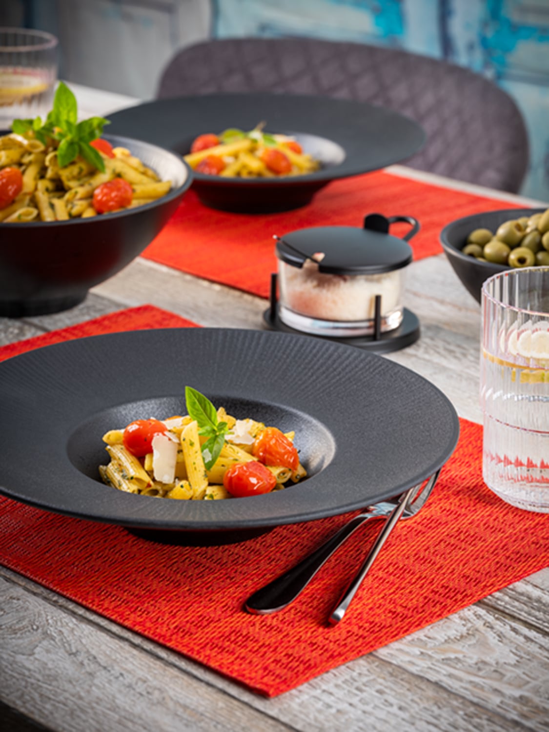APS Platzset, (Set, 6 St.), 33x45 cm, wasserabweisend