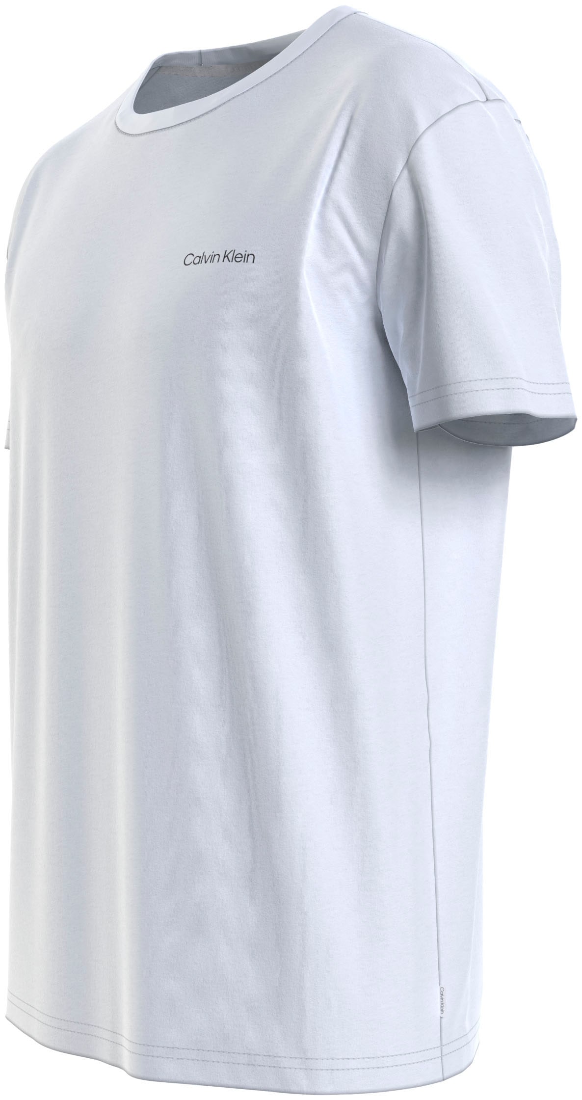 Calvin Klein T-Shirt »Micro Logo«, aus dickem Winterjersey, mit Logoprint