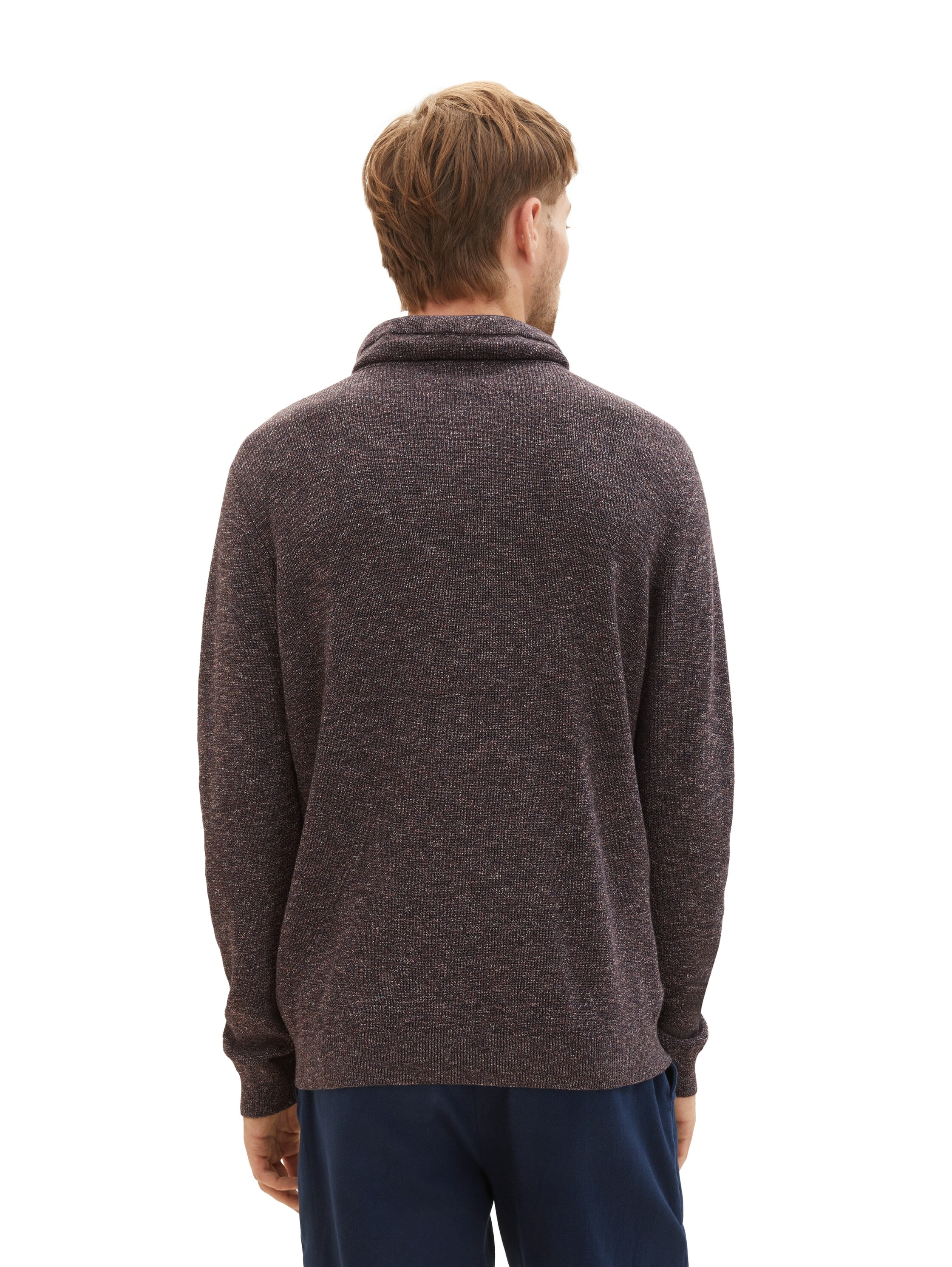 TOM TAILOR Strickpullover, mit Kordelzug am Stehkragen