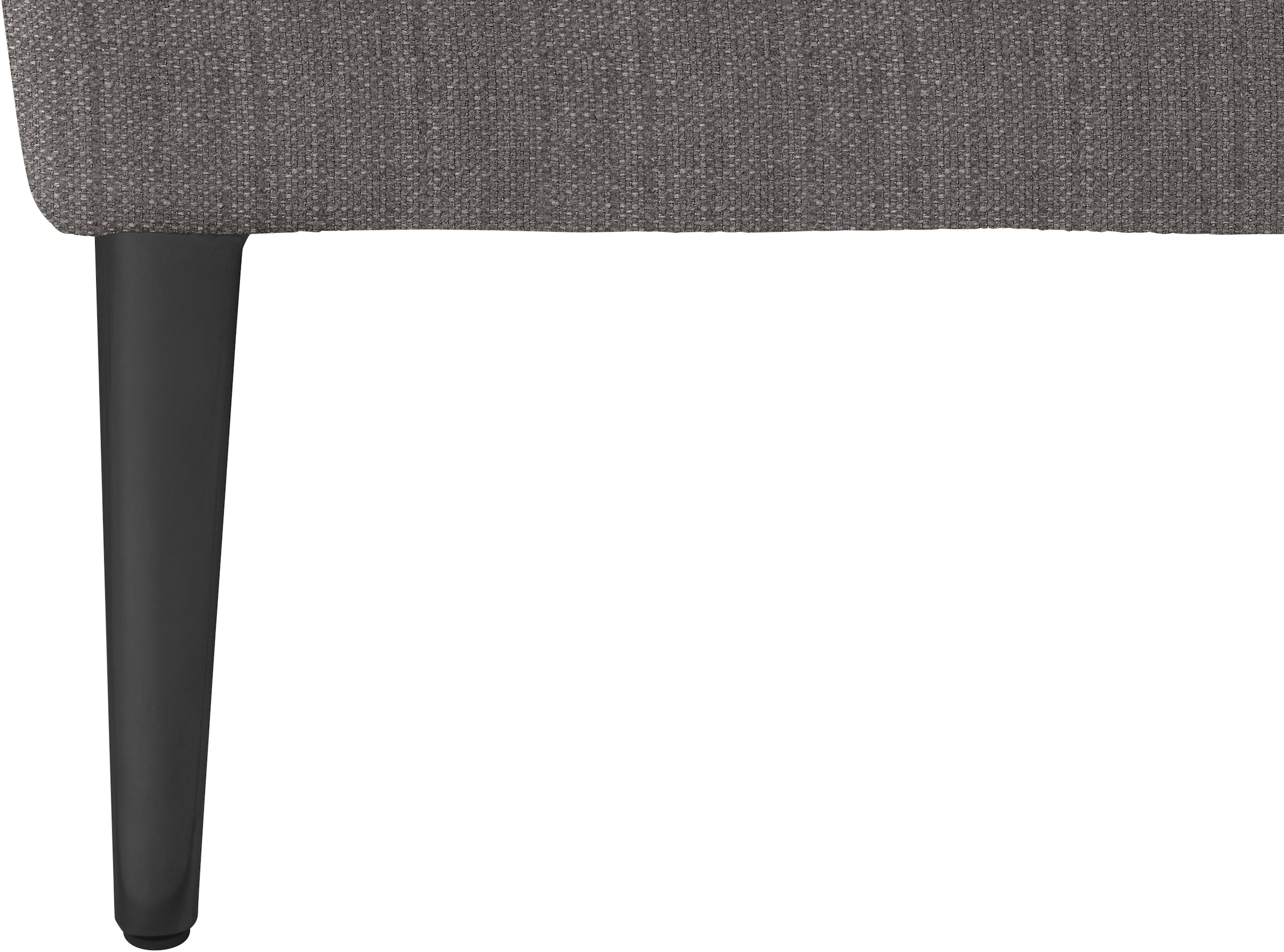 W.SCHILLIG Ecksofa »enjoy&MORE, Designsofa, bequem, zeitlos und elegant, L-Form«, Sitztiefenverstellung, Füße schwarz pulverbeschichtet, Breite 340 cm