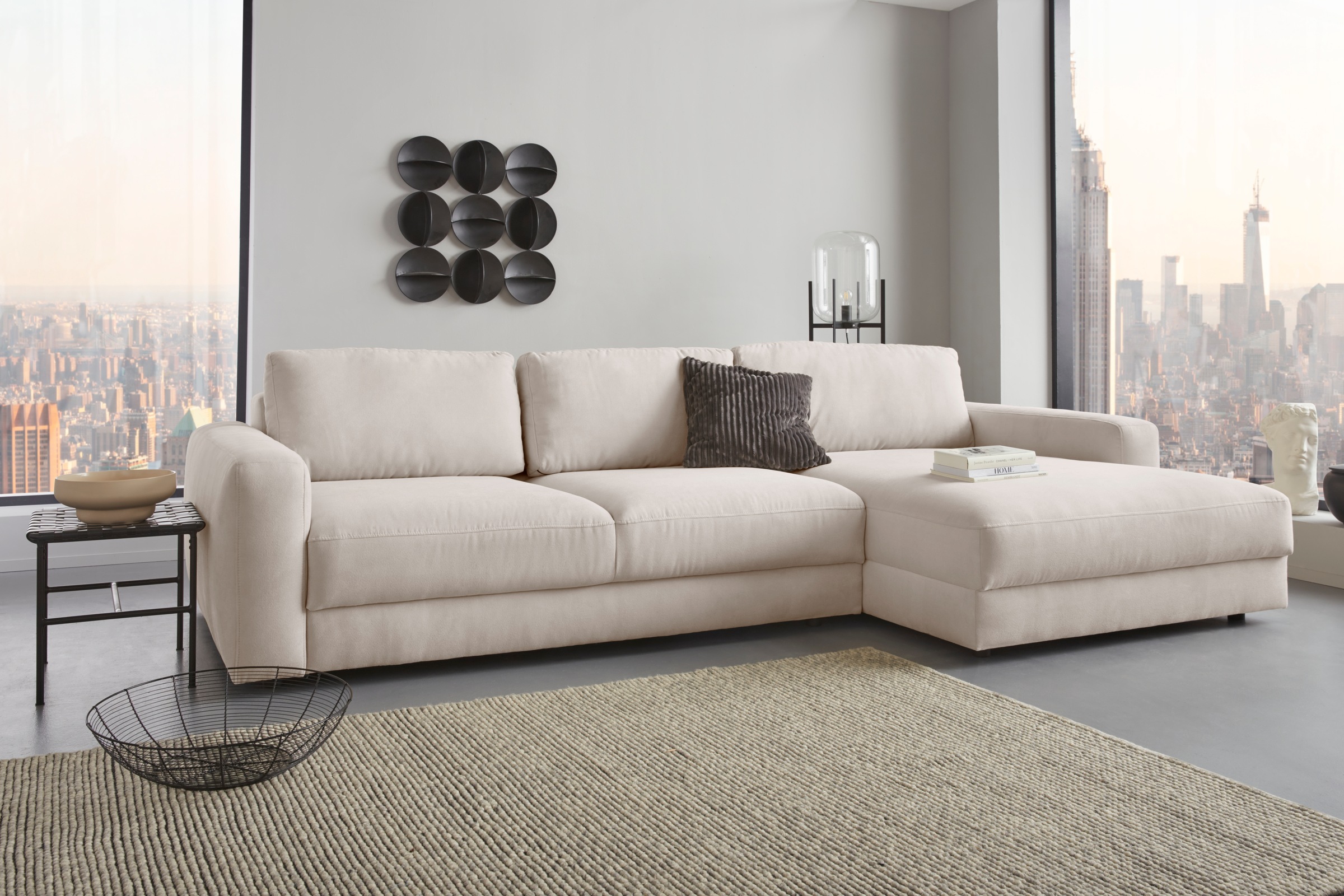 Home affaire Ecksofa »Bloomfield, elegant, viel Platz, Mega Couch, Breite 3 günstig online kaufen