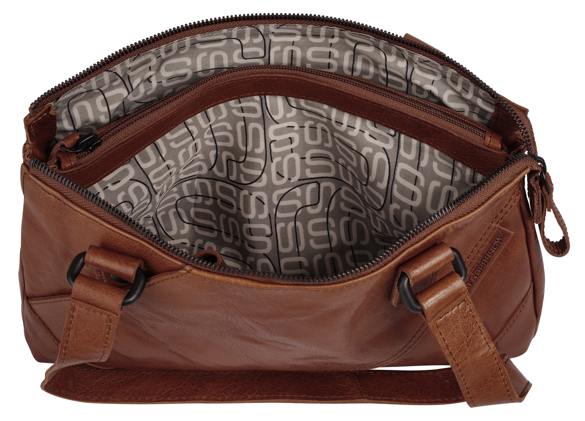 Spikes & Sparrow Henkeltasche, echt Leder