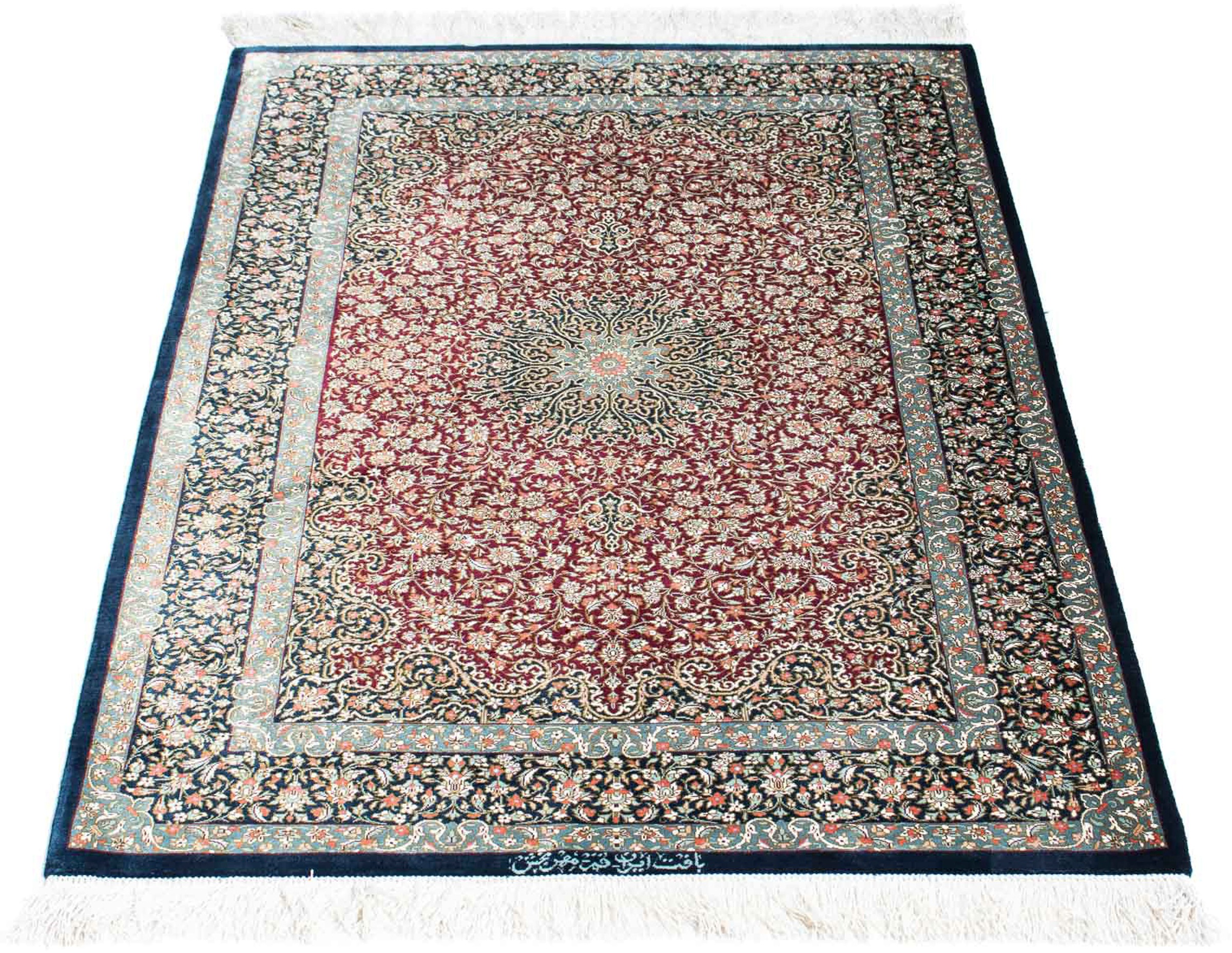 morgenland Orientteppich »Perser - Ghom - 116 x 78 cm - dunkelblau«, rechte günstig online kaufen