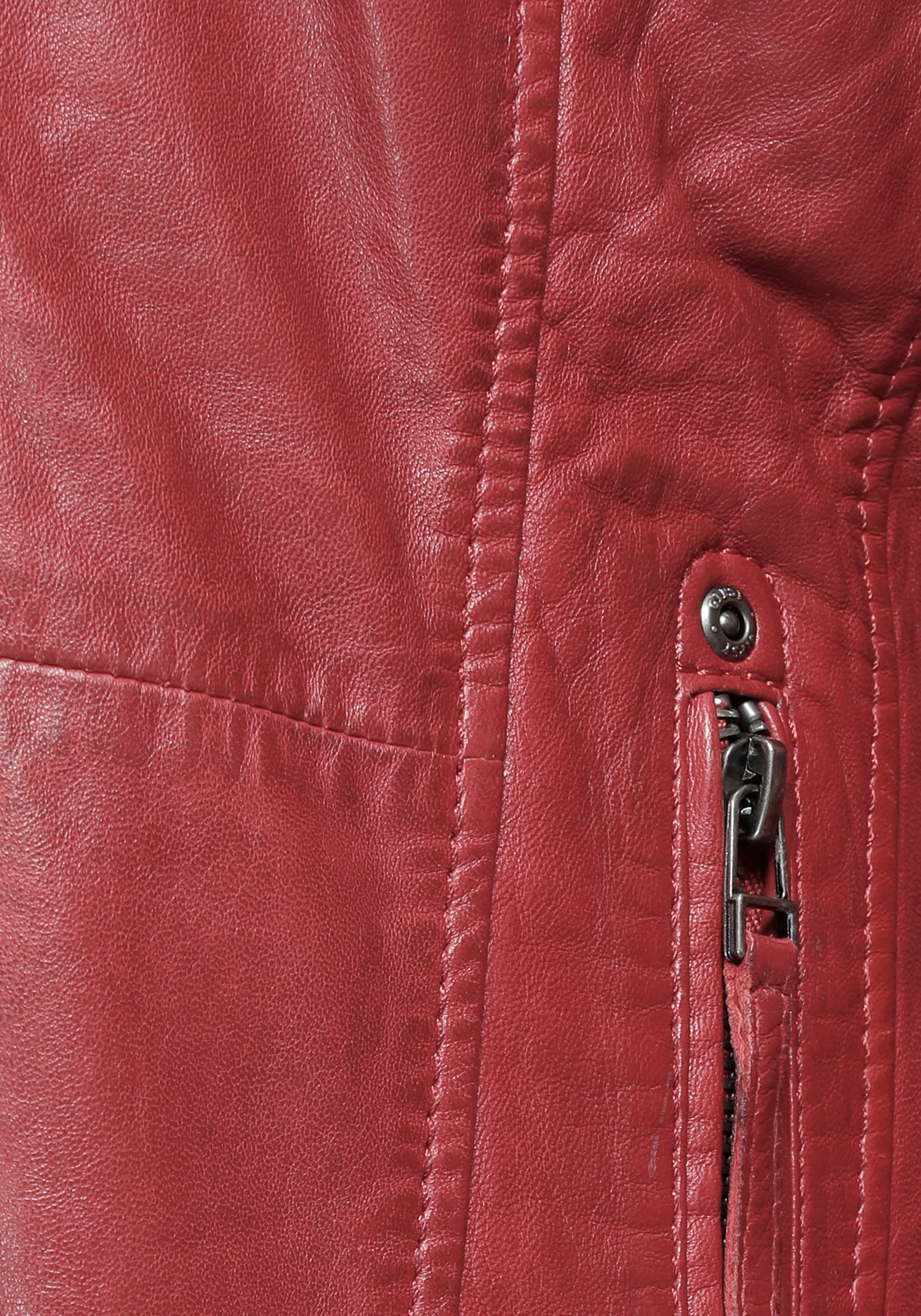 Mauritius Ledermantel »Bente«, 2-in-1-Lederjacke mit abnehmbarem Kapuzen-Inlay aus Jerseyqualität