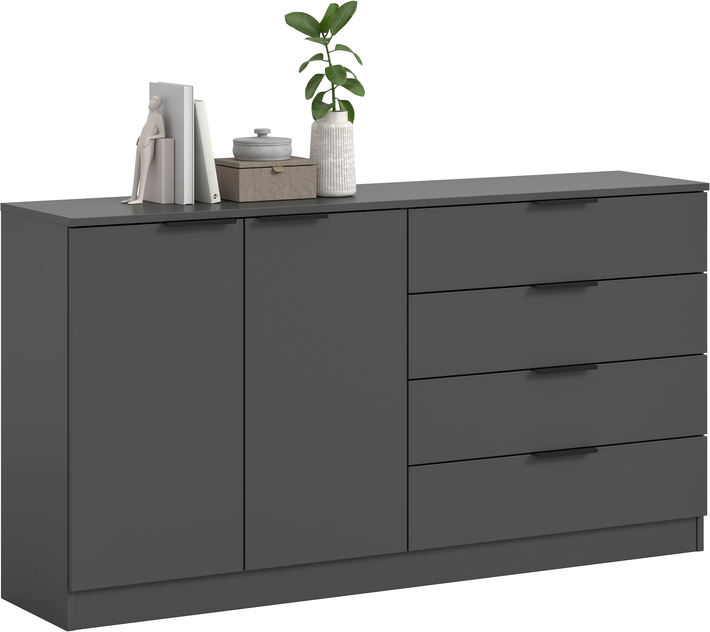Home affaire Sideboard »SKARDE, Breite 148 cm, 4 Schubkästen, 2 Türen, viel Stauraum« in verschiedenen Farben und Breiten erhältlich, individuell einsetzbar,  Kommode, Anrichte, Schubkastenkommode, Schuhschrank, Schrank