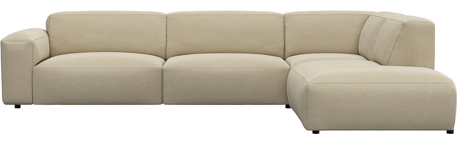 FLEXLUX Ecksofa "Lucera, super bequem durch hochwertigen Sitzaufbau mit Kal günstig online kaufen