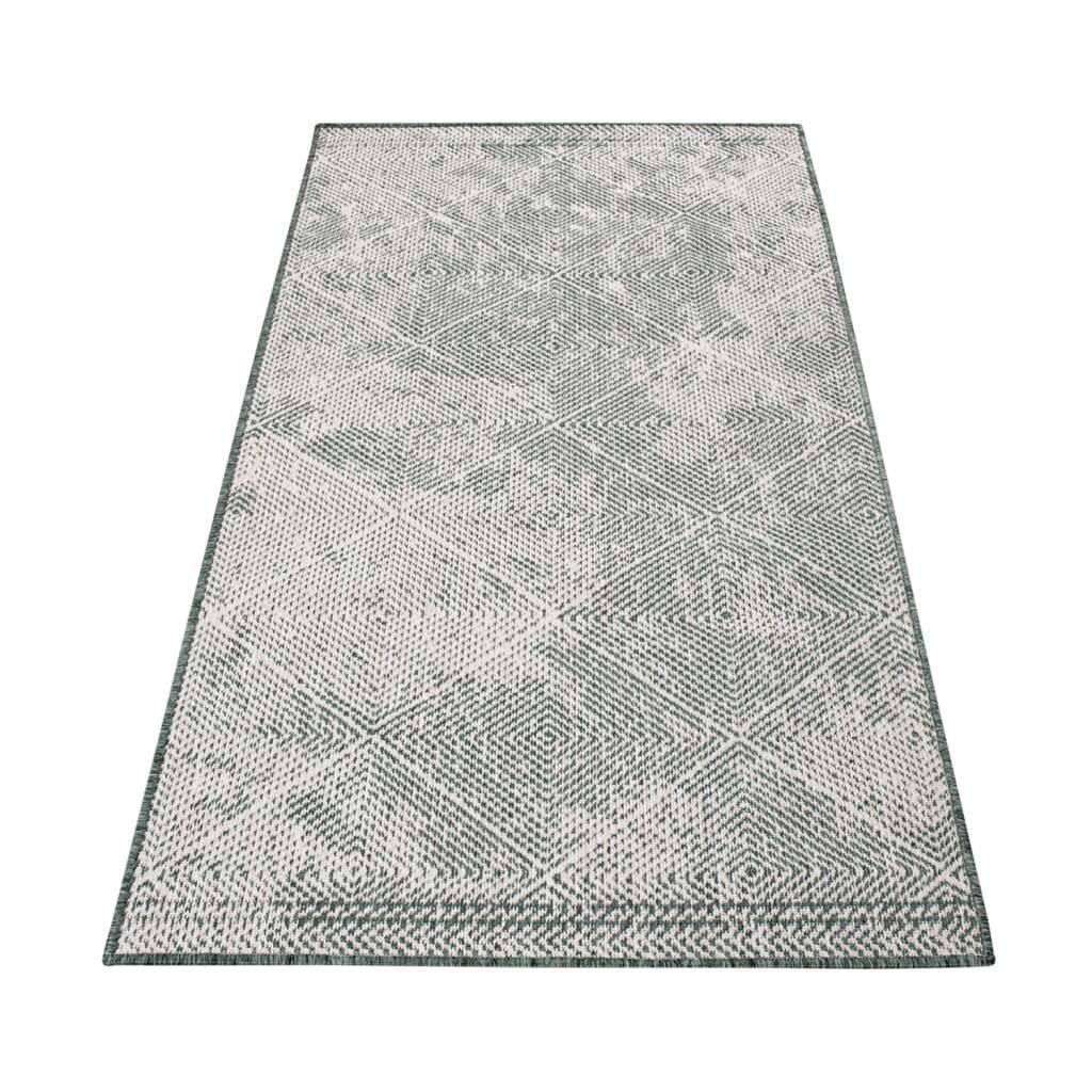 Carpet City Outdoorteppich »DUO RUG 5845«, rechteckig, 5 mm Höhe, Wendeteppich Wetterfest In- & Outdoor, Balkon, Terrasse, Wohnzimmer