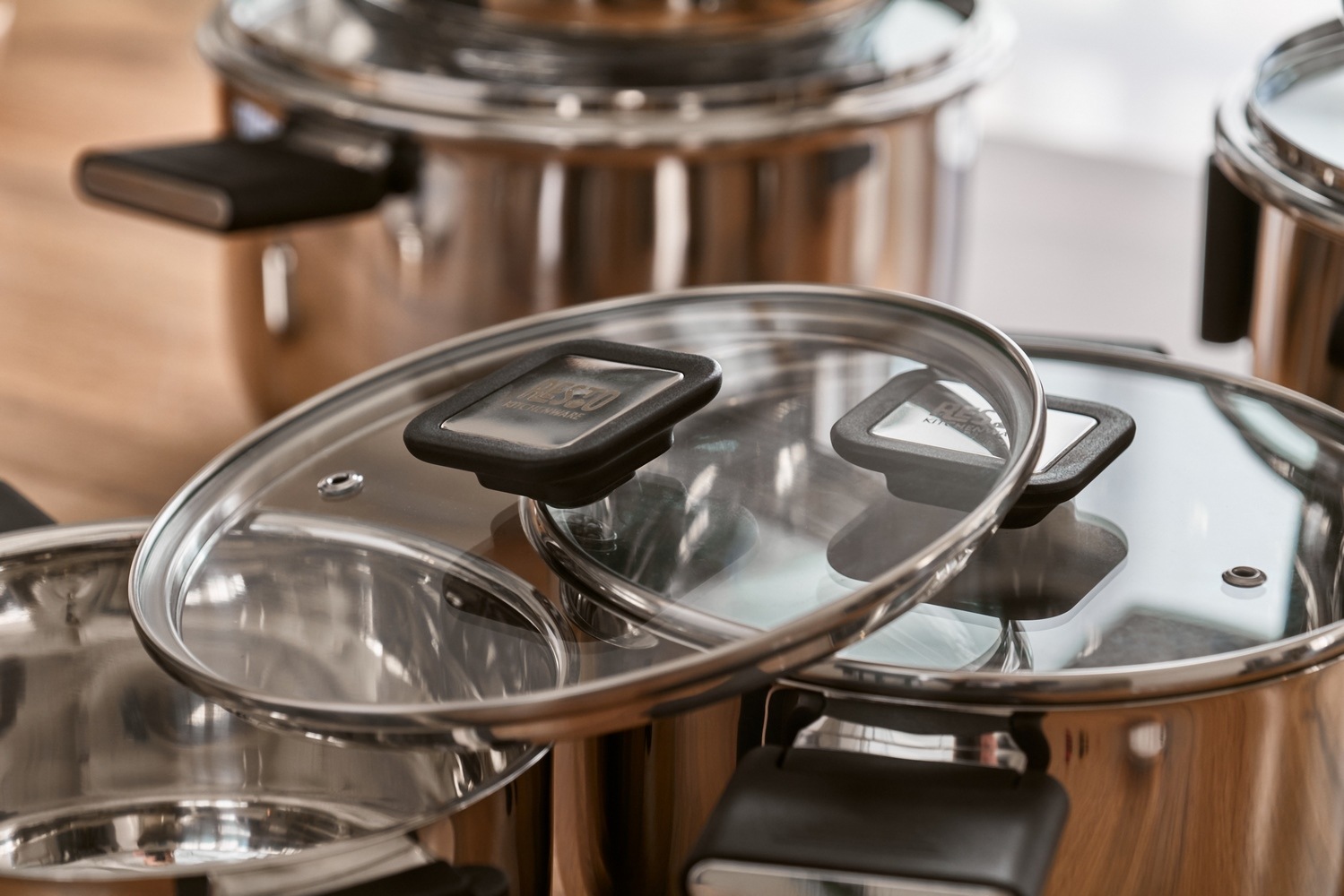 RESTO Kitchenware Kochtopf »Anser, energiesparend und spülmaschinenfest, im Geschenkkarton« 2 Stk. tlg. Edelstahl 18/10