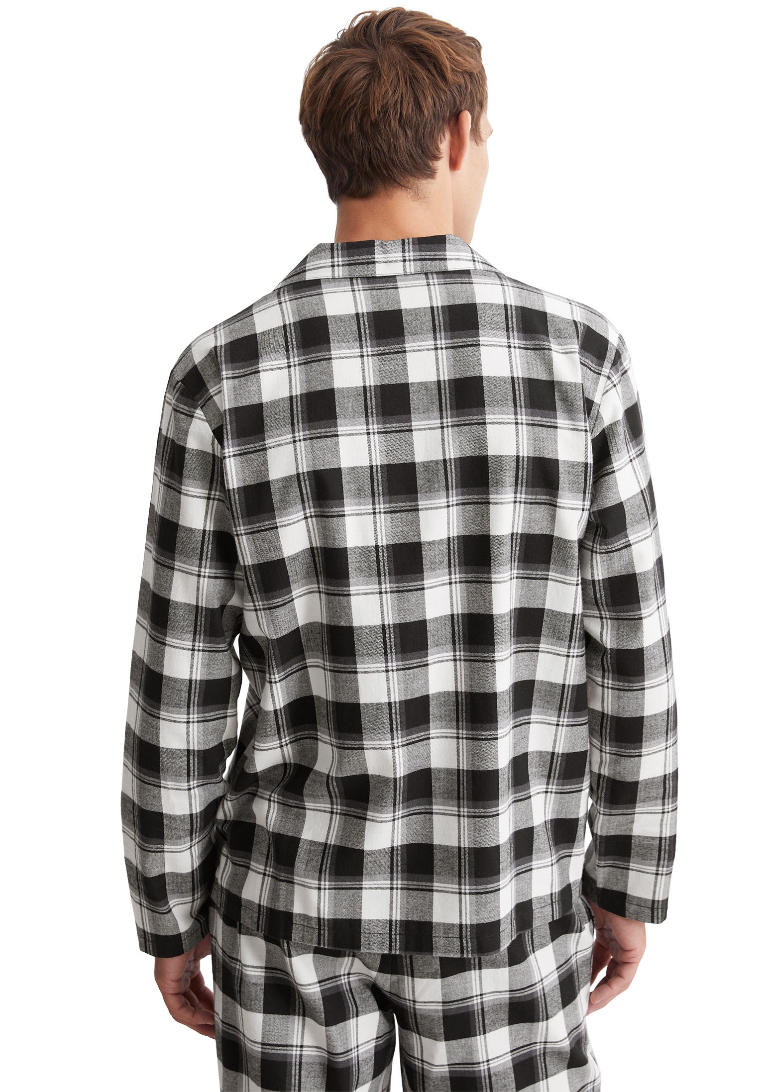Marc O'Polo Pyjamaoberteil »Homey Flanne«, mit durchgehender Knopfleiste