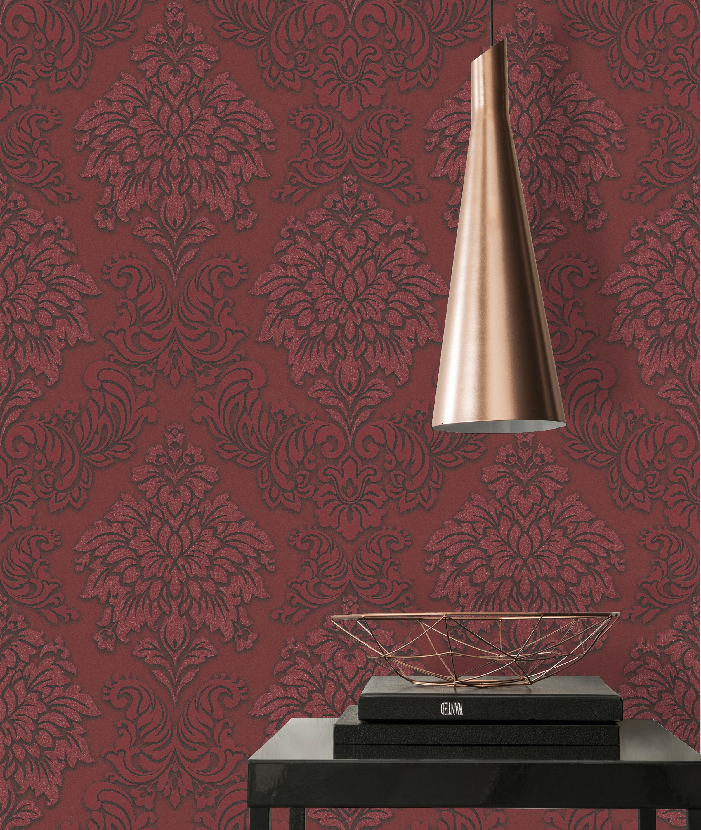 living walls Vliestapete »Metropolitan Stories Lizzy London«, Barock-ornamental-gemustert, Ornament Tapete Barock Metallic Tapeten Wohnzimmer Schlafzimmer Küche