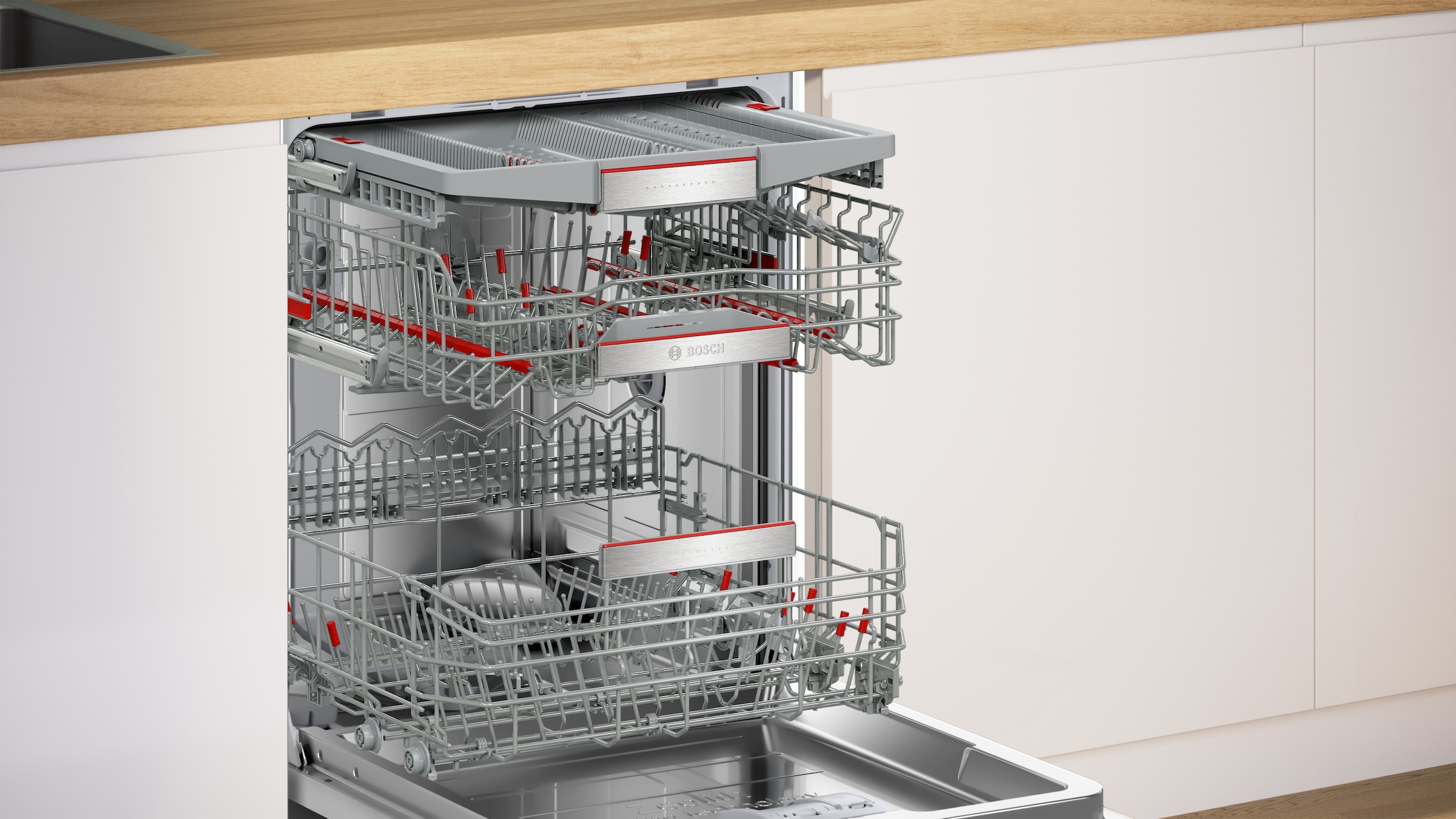 BOSCH vollintegrierbarer Geschirrspüler XXL, Serie 8 »SBD8TCX04E«, 14 Maßgedecke