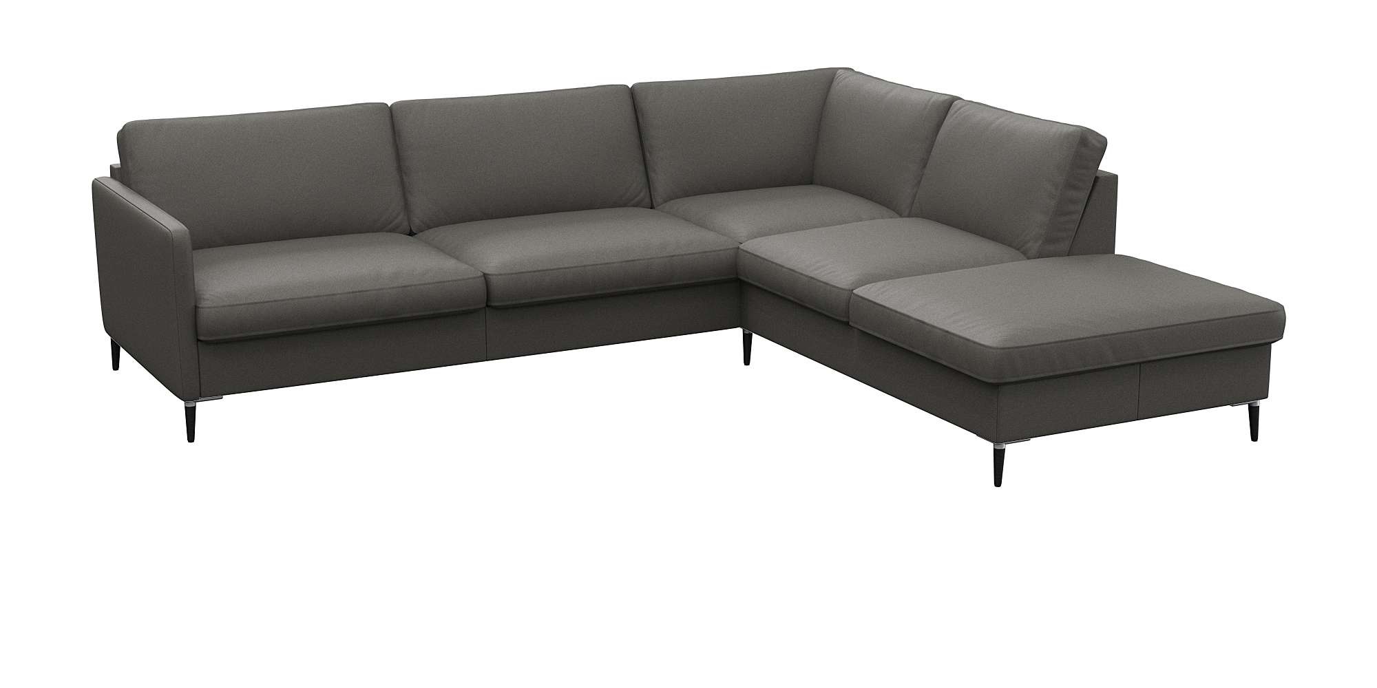 FLEXLUX Ecksofa »Fiore, super Sitzkomfort durch Kaltschaum im Sitz, L-Form« günstig online kaufen