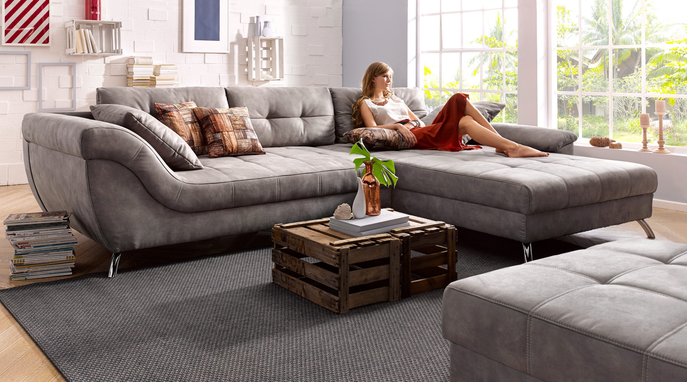 Jockenhöfer Gruppe Hocker San Francisco, B: 103 cm günstig online kaufen