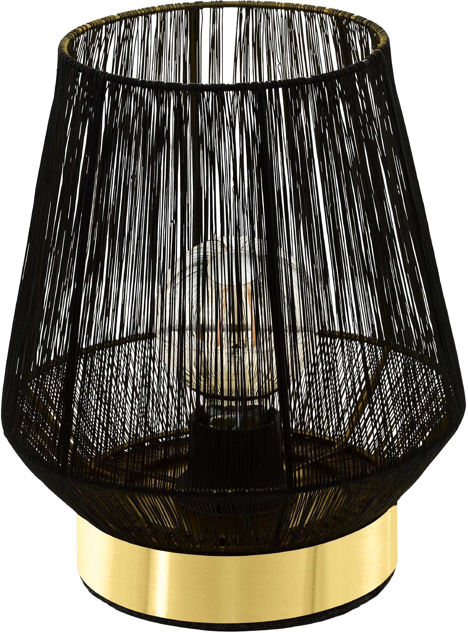 Lampe, »ESCANDIDOS«, Raten Tischleuchte, E27 kaufen Fassung Tischleuchte Nachttischlampe, EGLO Wohnzimmerlampe, auf
