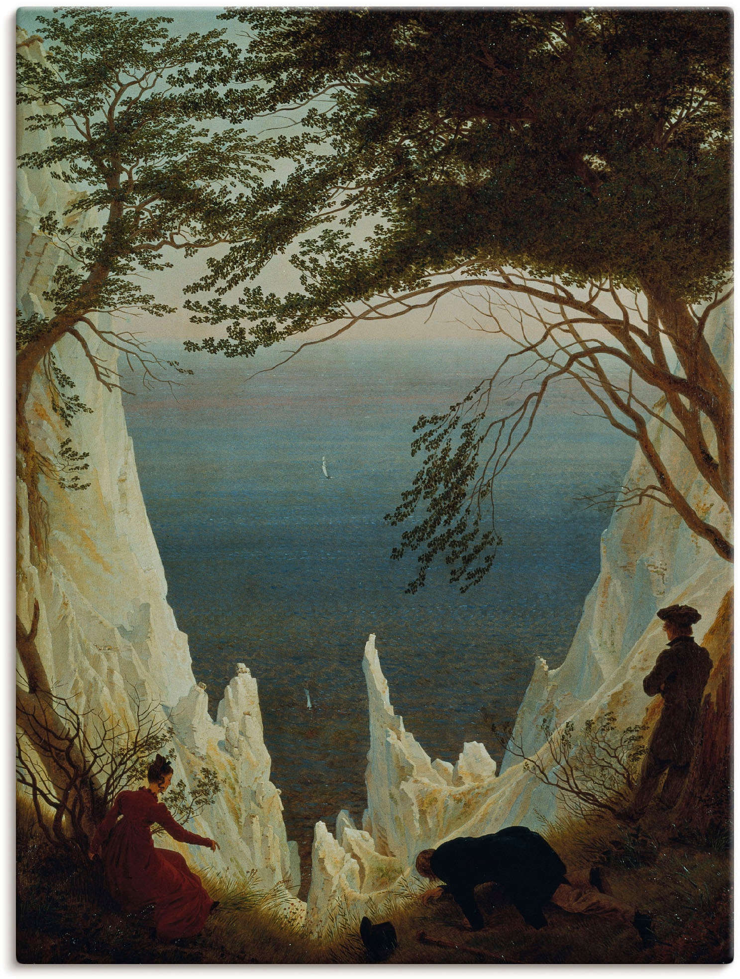 Artland Leinwandbild »Die Kreidefelsen von Rügen. 1818/1819.« Felsen 1 Stk. günstig online kaufen