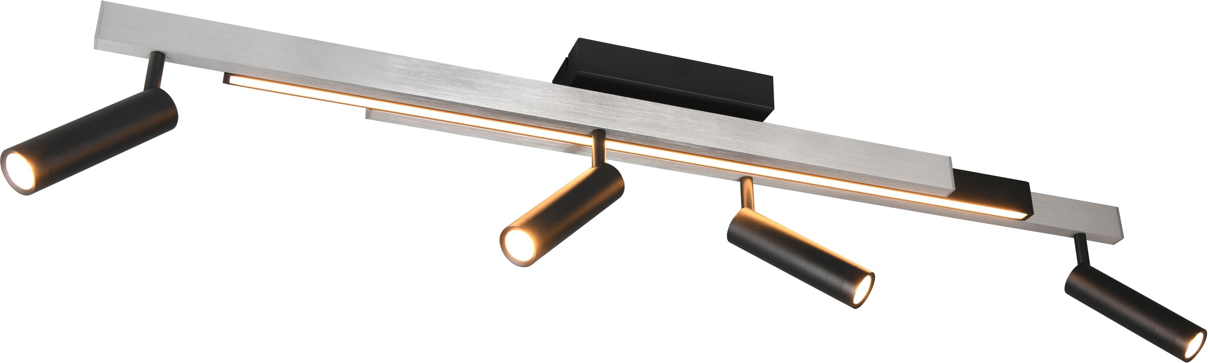TRIO Leuchten LED Deckenleuchte »ZENO ausziehbare LED Deckenlampe mit 4 ver günstig online kaufen