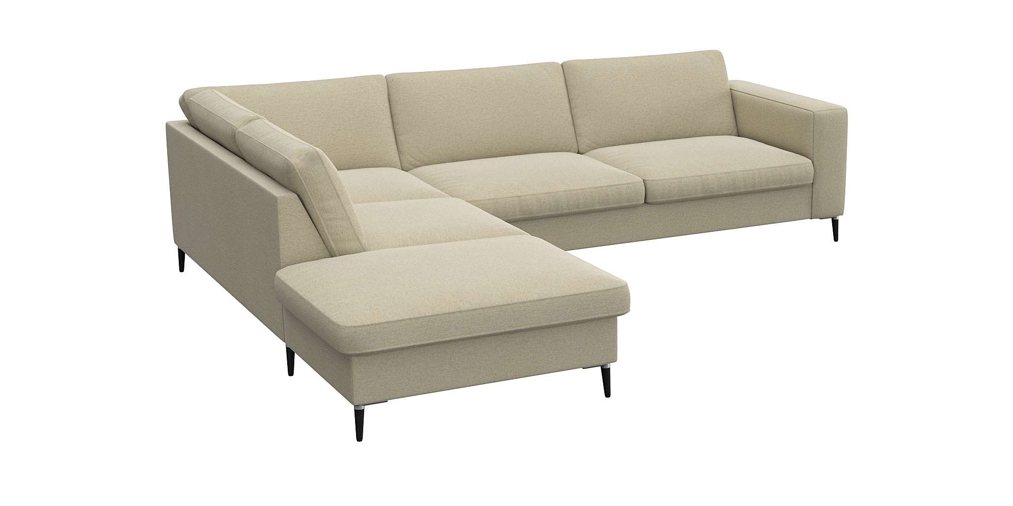 FLEXLUX Ecksofa »Fiore, L-Form, bequem und komfortabel durch hochwertigem S günstig online kaufen