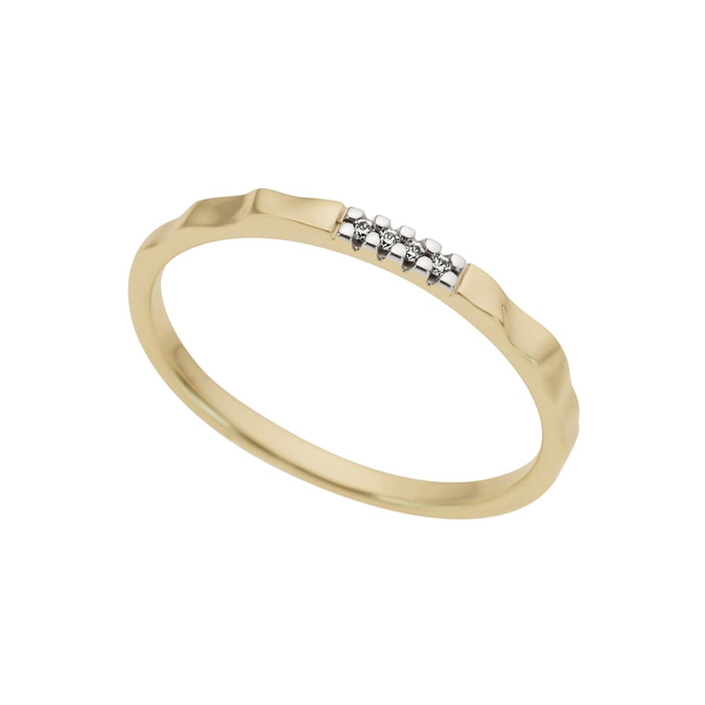 Firetti Diamantring »Schmuck Geschenk Gold 333 Damenring Verlobungsring Goldring Memoire«