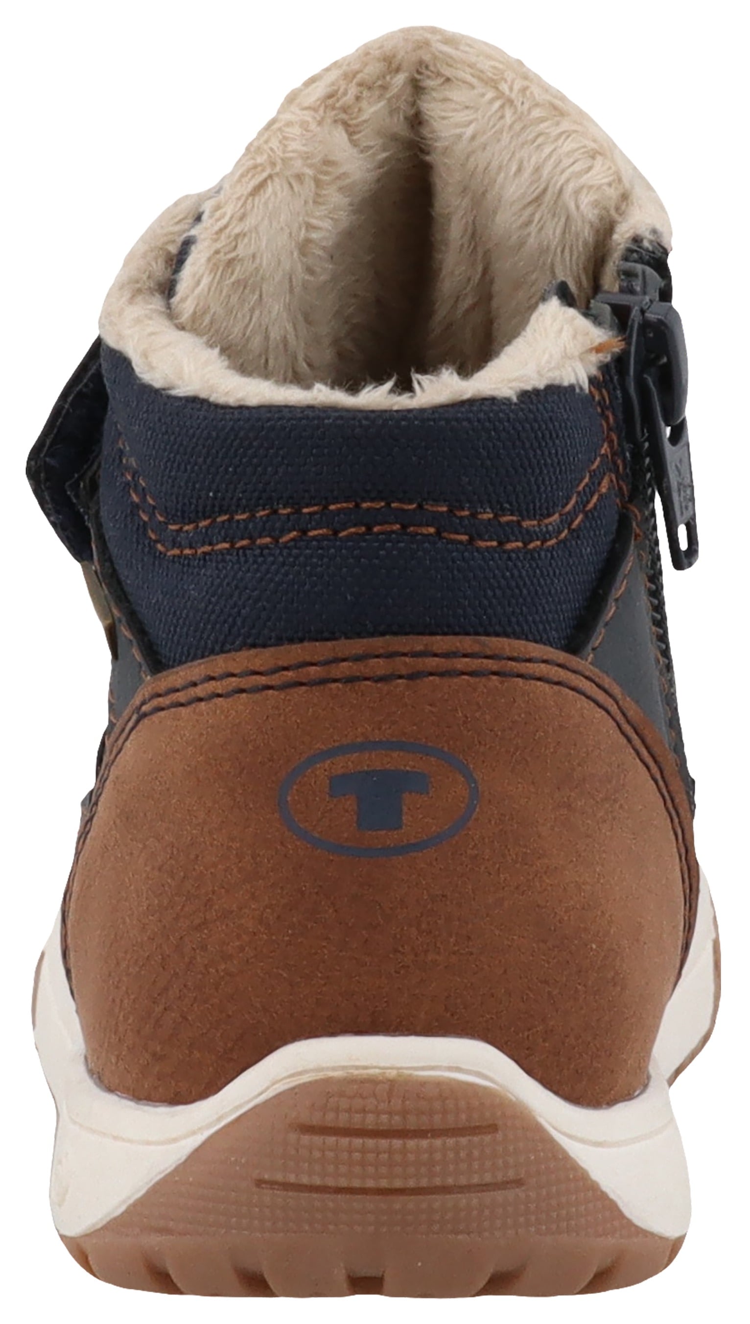 TOM TAILOR Winterboots, Klettschuh, High-Top-Sneaker, Outdoorschuh mit Kontrastnähten