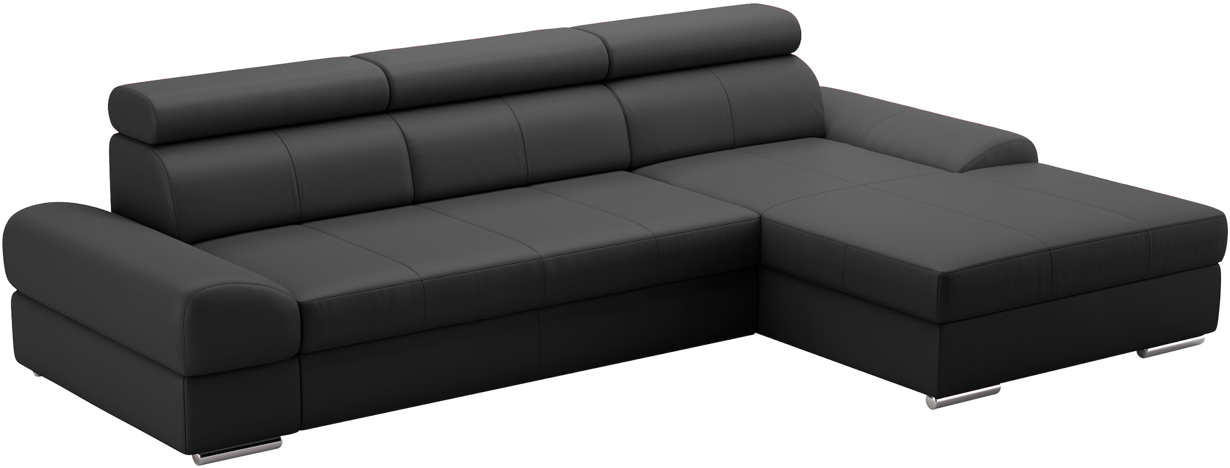 sit&more Ecksofa Broadway, mit verstellbaren Kopfteilen, wahlweise mit Bettfunktion