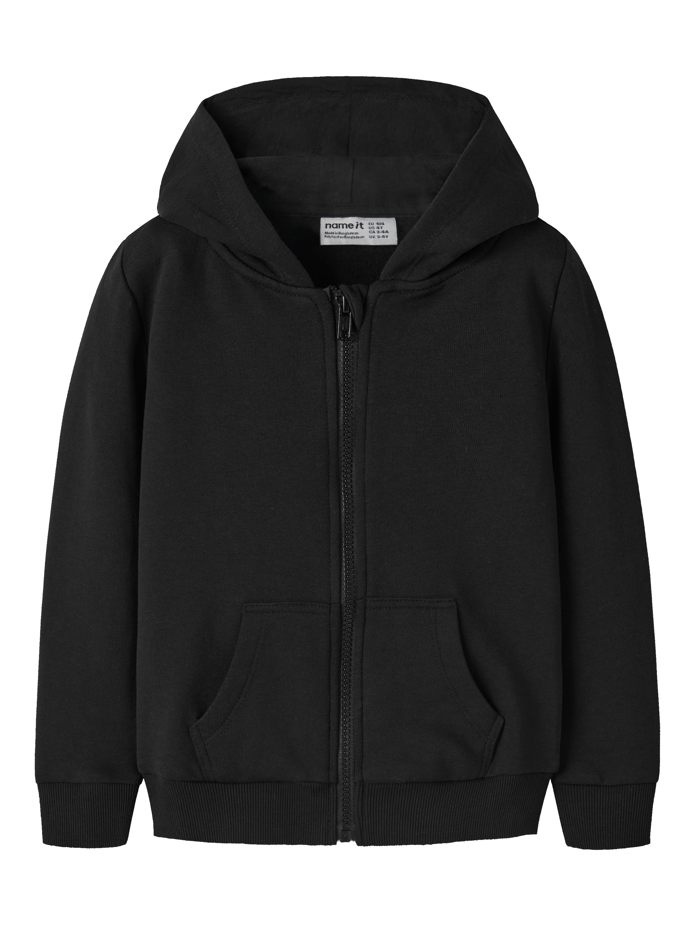 Name It Kapuzensweatjacke »NKMNESWEAT – Sweatjacke mit Kängurutasche« unifarben, casual, regular fit, Sweatware, Rundhals