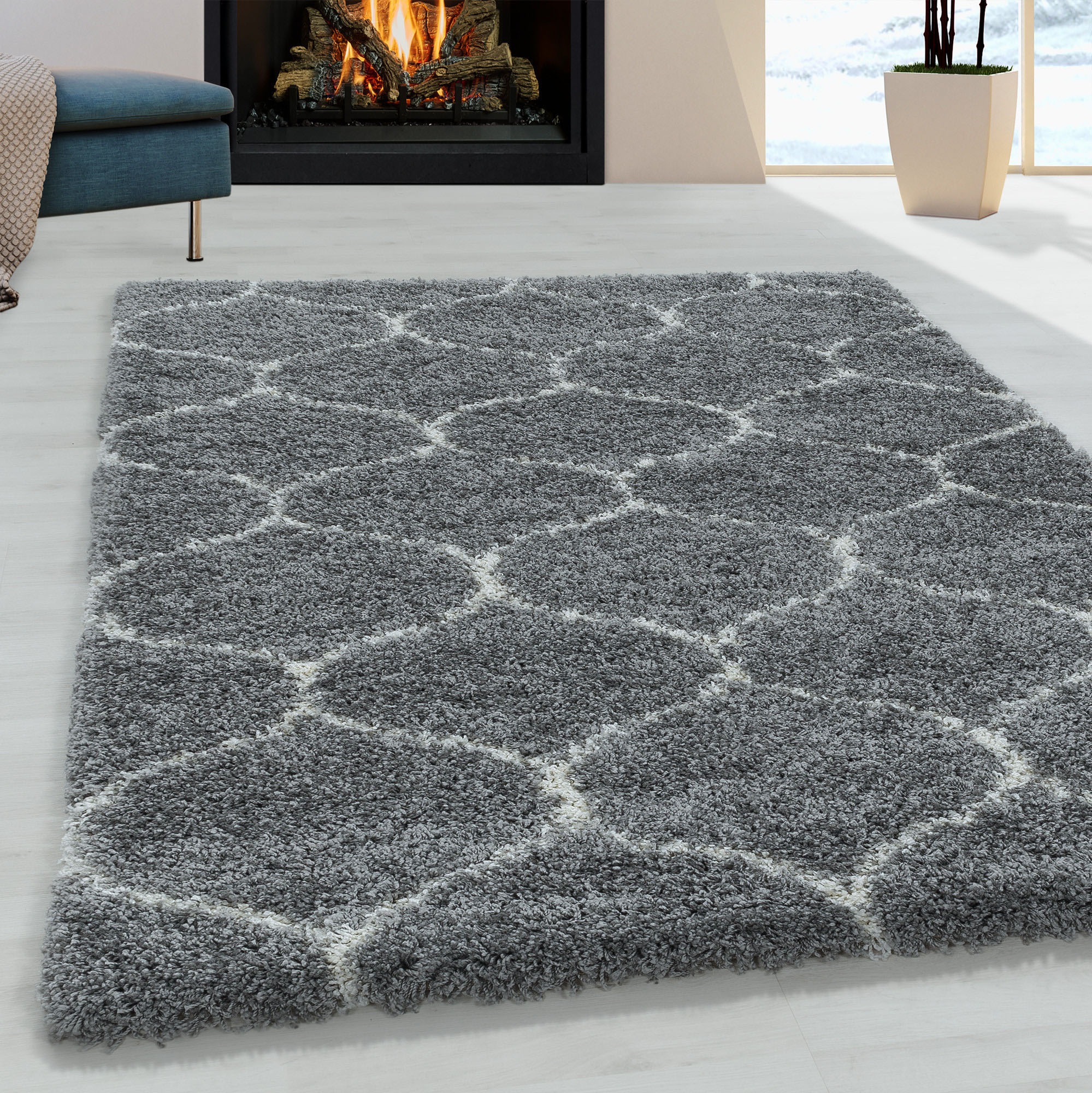 Ayyildiz Teppiche Hochflor-Teppich »SALSA 3201«, rechteckig, 50 mm Höhe, au günstig online kaufen