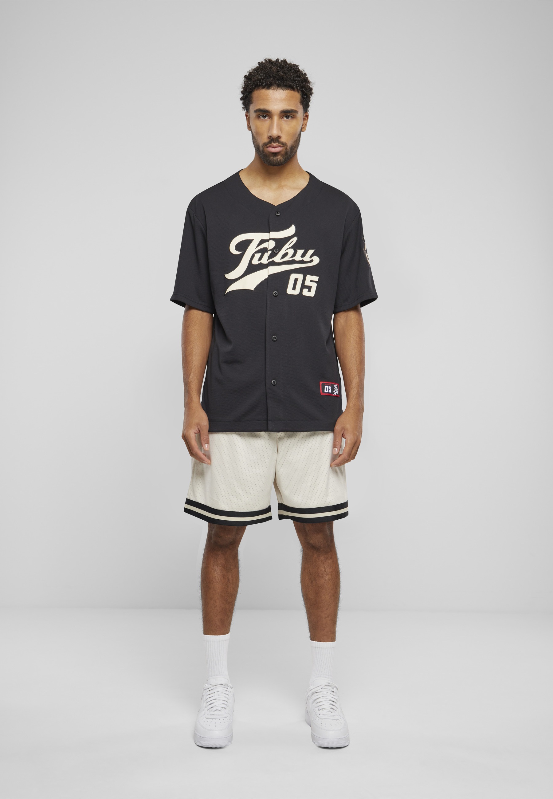 Fubu Shorts »Fubu Herren FM241-014-1 Fubu Varsity Mesh Shorts«