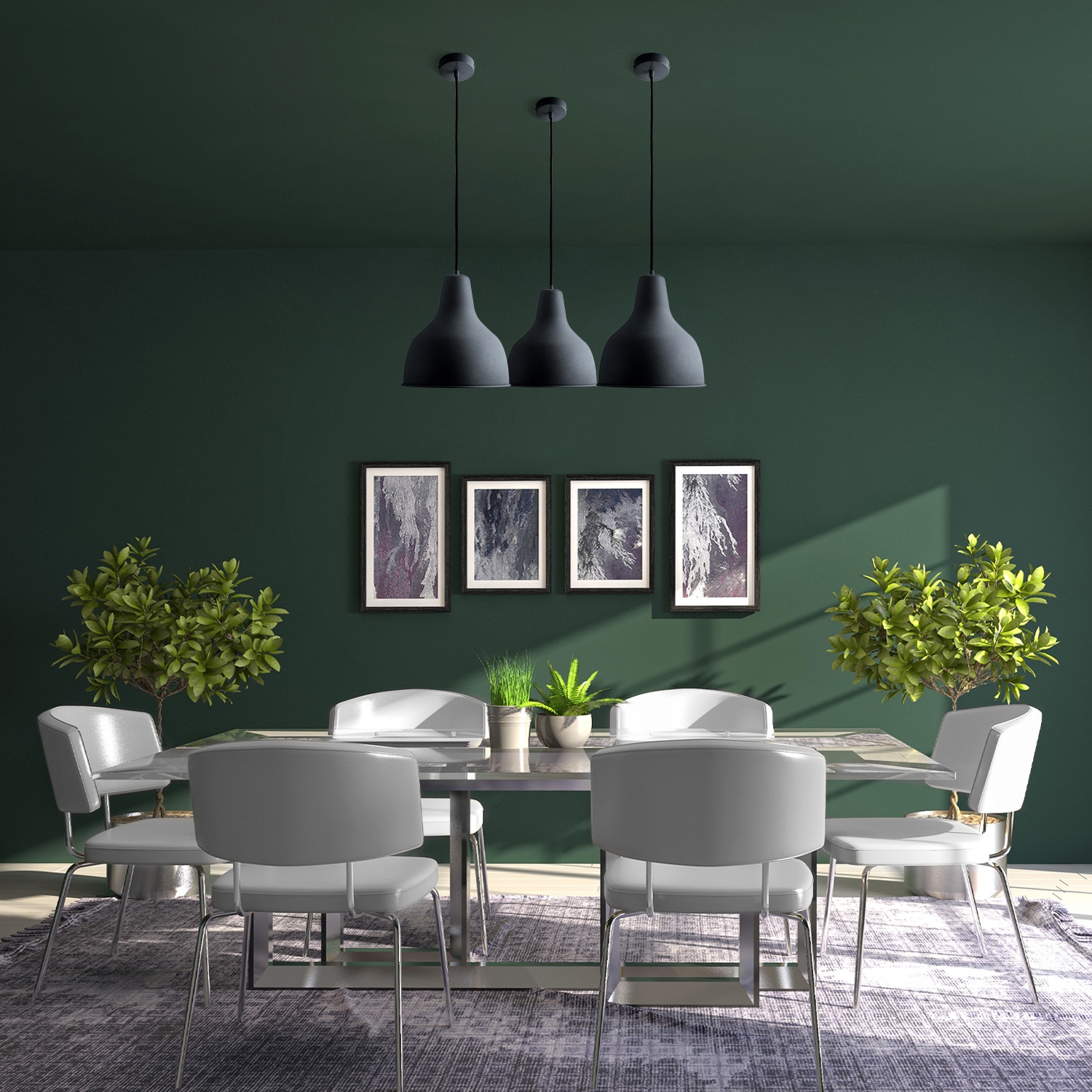 Paco Home Pendelleuchte »CHARLIE«, 1 flammig, Leuchtmittel E27 | ohne Leuchtmittel, Hängelampe Esszimmer Küchenlampe Hängend Esstischlampe E27