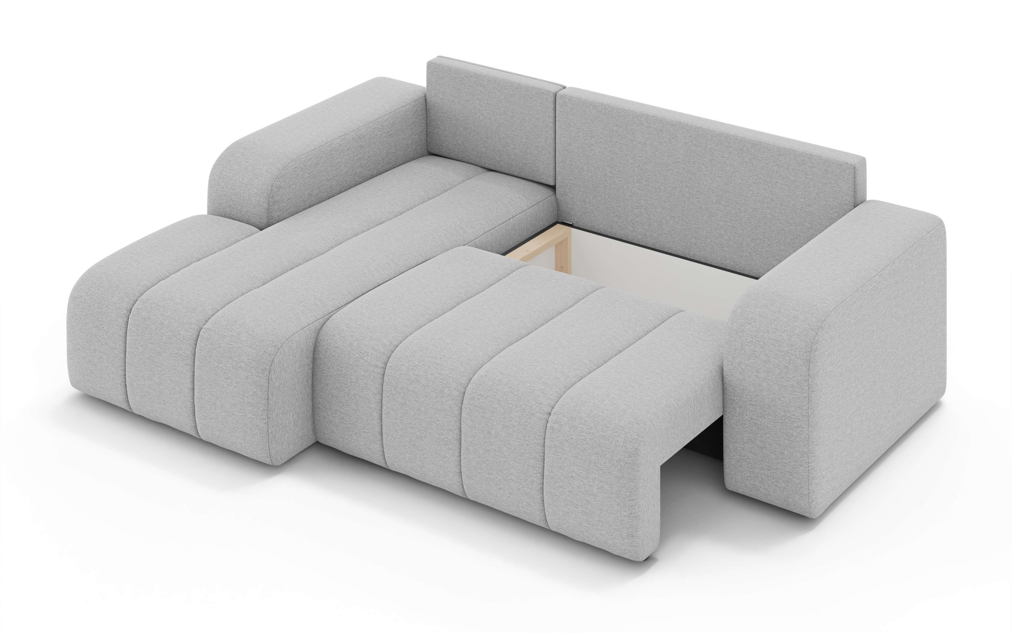 INOSIGN Ecksofa »CASSY L-Form, Schlafsofa mit Bettkasten, Maße B/T/H: 245/165/88 cm«, mit 2 Rückenkissen, Recamiere rechts oder links bestellbar