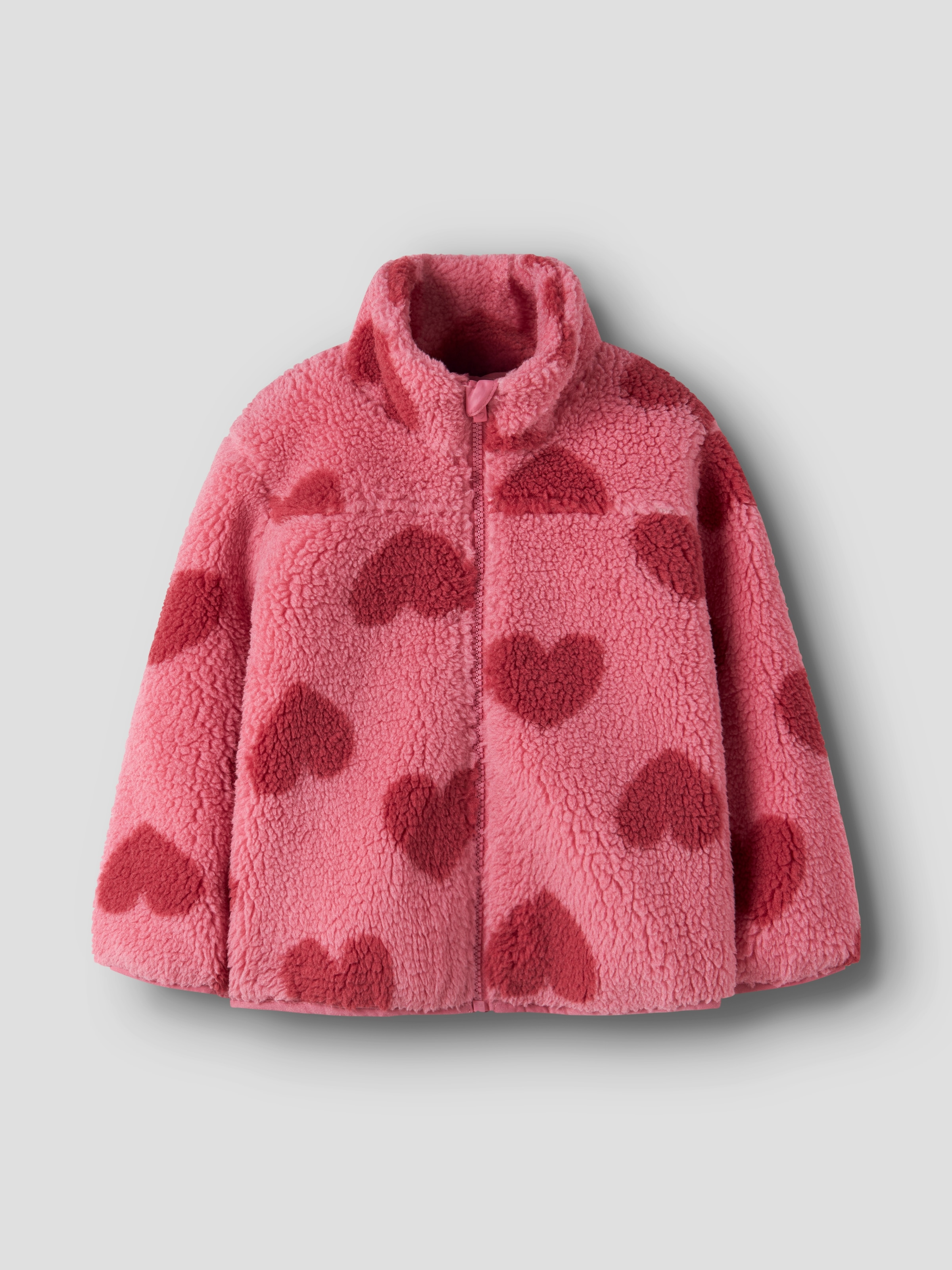 Name It Plüschjacke »NMFMONICA TEDDY JACKET AOP NOOS« Kunstfaser