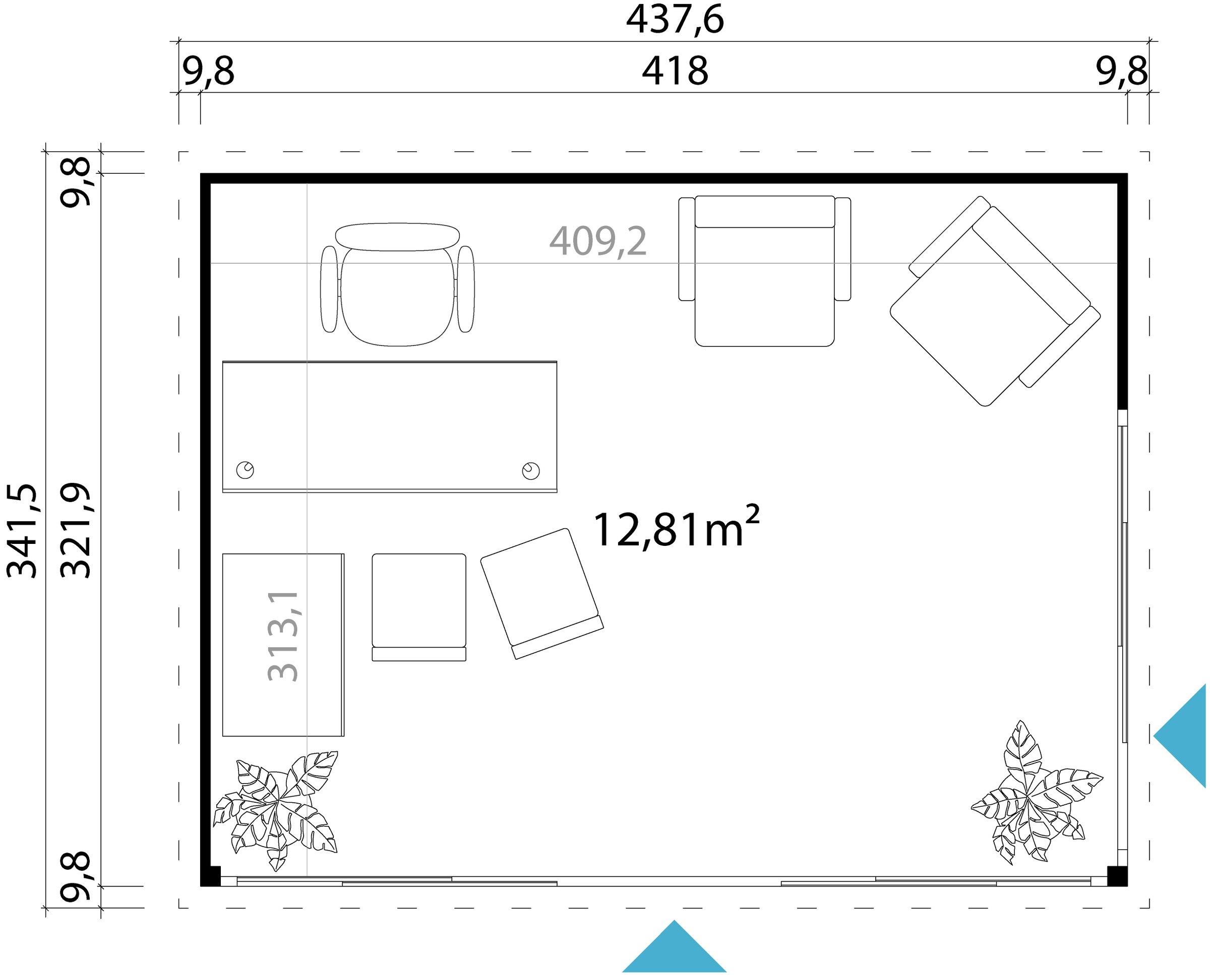 LASITA MAJA Gartenhaus »DOMEO 4« in verschiedenen Farben