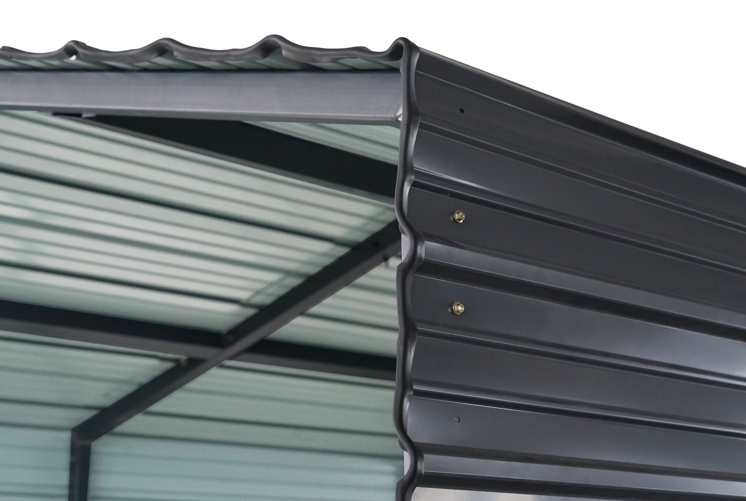 WESTMANN Einzelcarport »Kopenhagen M Grau« Stahl Grau wetterfeste Konstruktion durch pulverbeschichtete Oberfläche