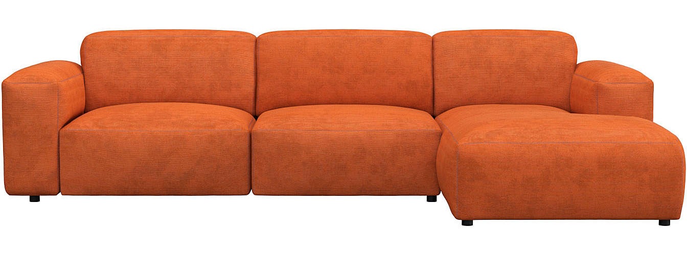 FLEXLUX Ecksofa »Lucera bequem und komfortabel durch hochwertigen Sitzaufba günstig online kaufen