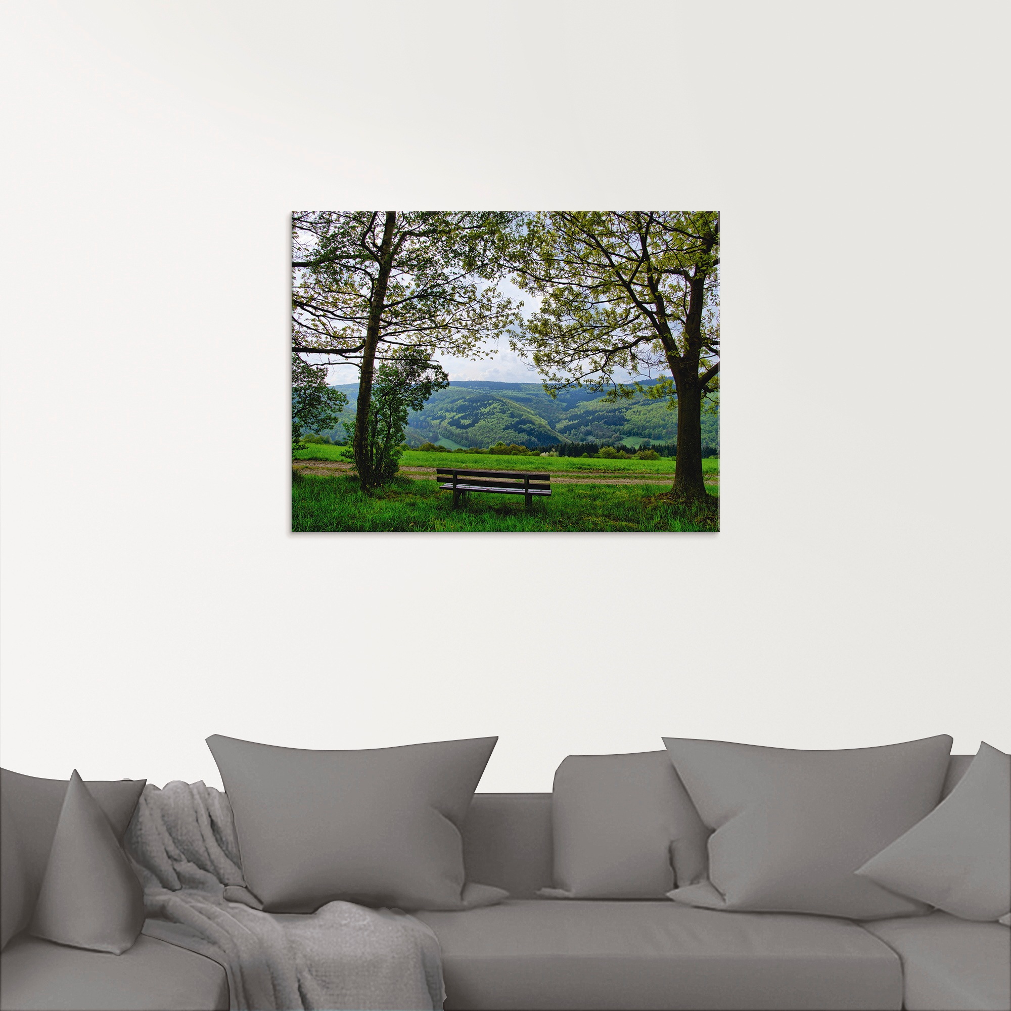 Artland Glasbild »Ausblick in den Frühling«, Felder, (1 St.), in verschiede günstig online kaufen