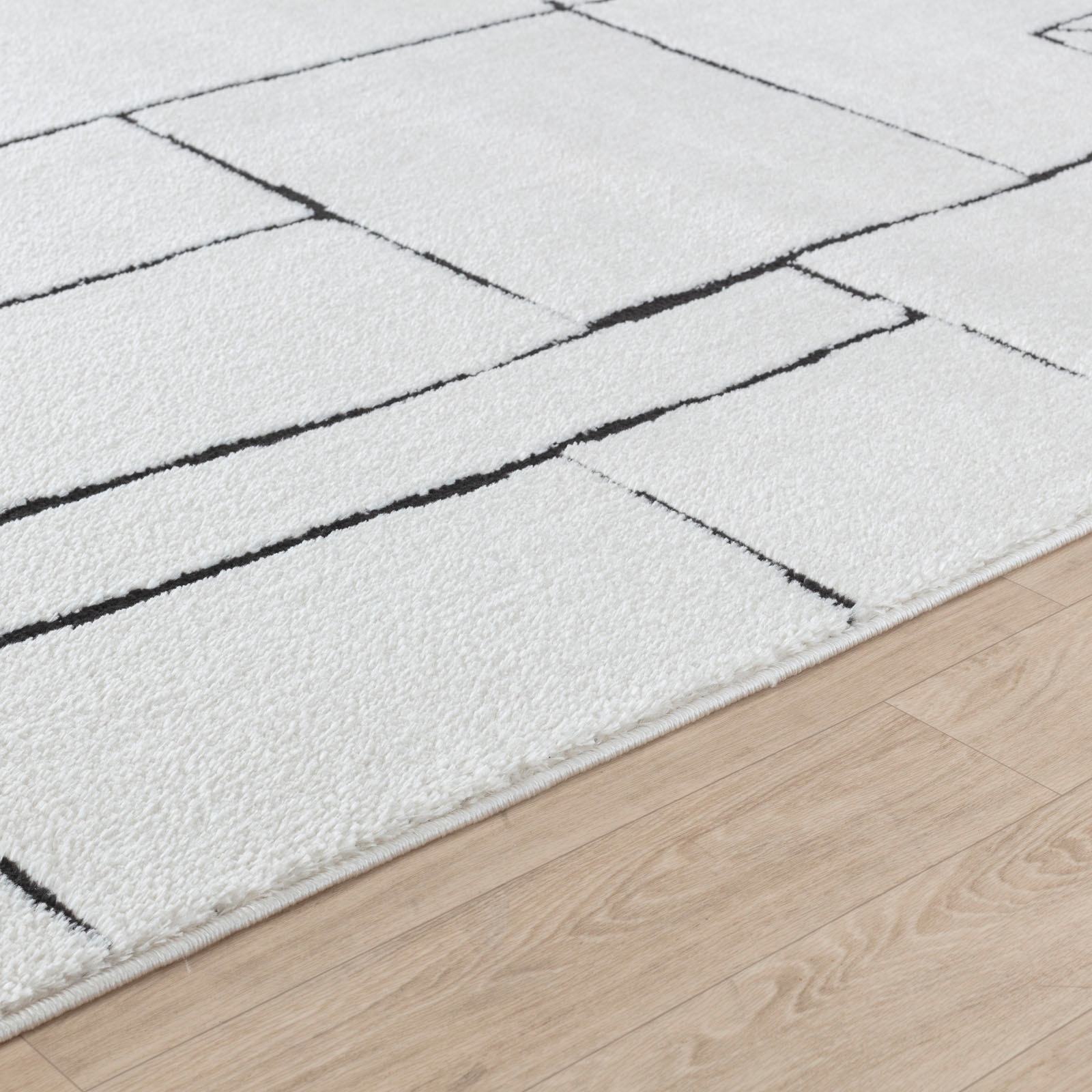 Livabliss Teppich »BARI«, rechteckig, 14 mm Höhe, Skandi Design, Modern Boho Kurzflor Wohnzimmerteppich, Schlafzimmer