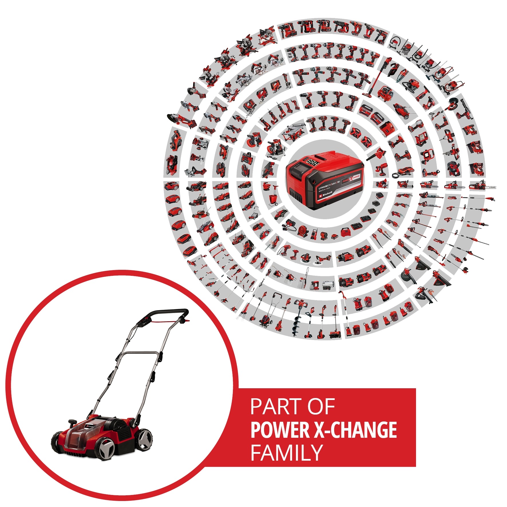 Einhell Akku-Vertikutierer / Lüfter »Power X-Change GE-SC 36/35 Li - Solo«, ohne Akku und Ladegerät