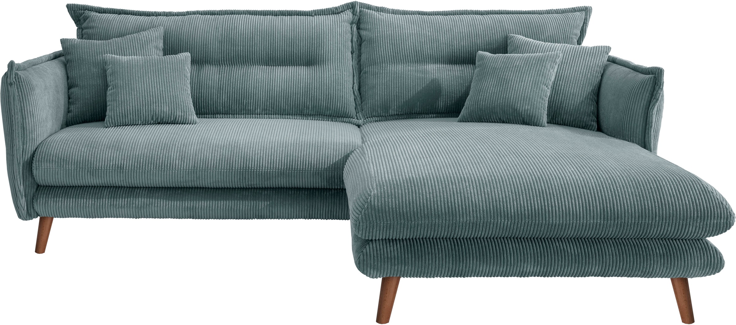 INOSIGN Ecksofa »Lazio modern und bequem, schmale Armlehnen, tolle Detailve günstig online kaufen