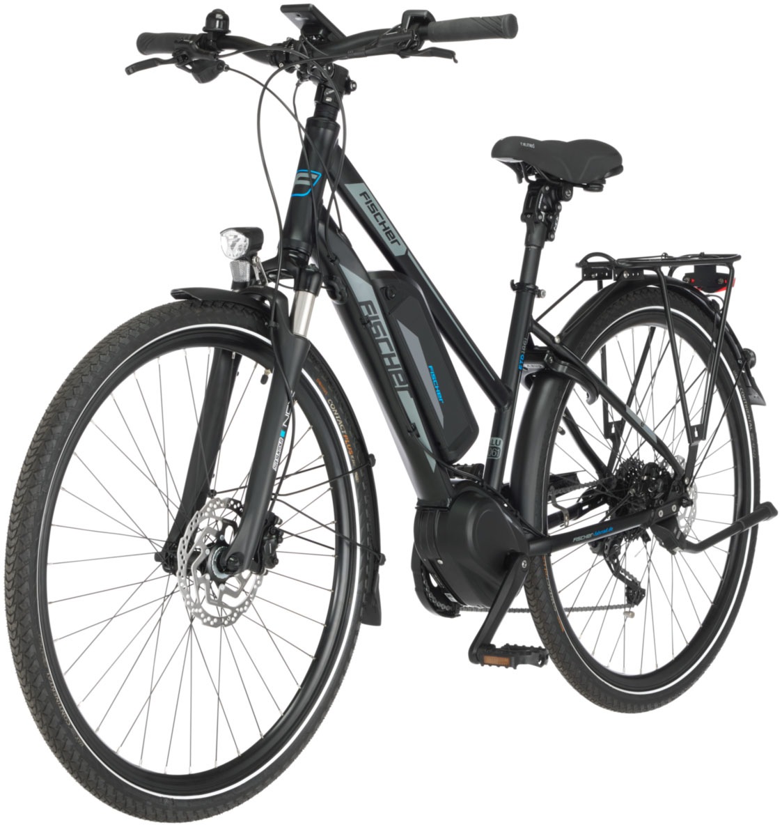 FISCHER Fahrrad E-Bike »VIATOR 1861.1 557«, 9 Gang, Shimano, XT, (mit Akku-Ladegerät-mit Werkzeug)