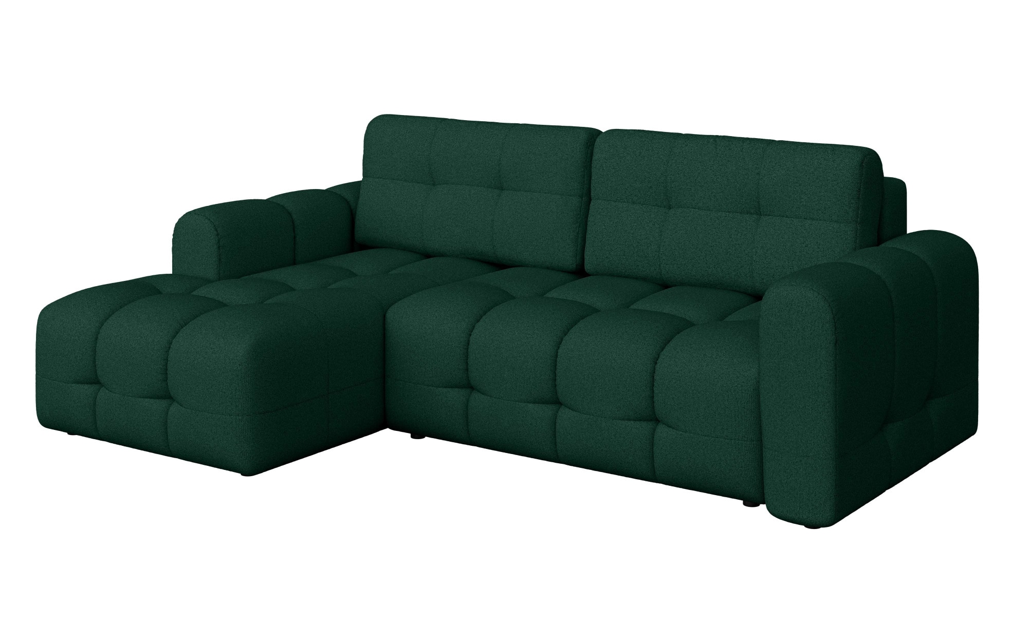 INOSIGN Ecksofa »Manilla, wahlweise mit Bettfunktion, B/T/H 265/170/91 cm«, L-Form mit Recamiere rechts/links bestellbar, Wellenunterfederung