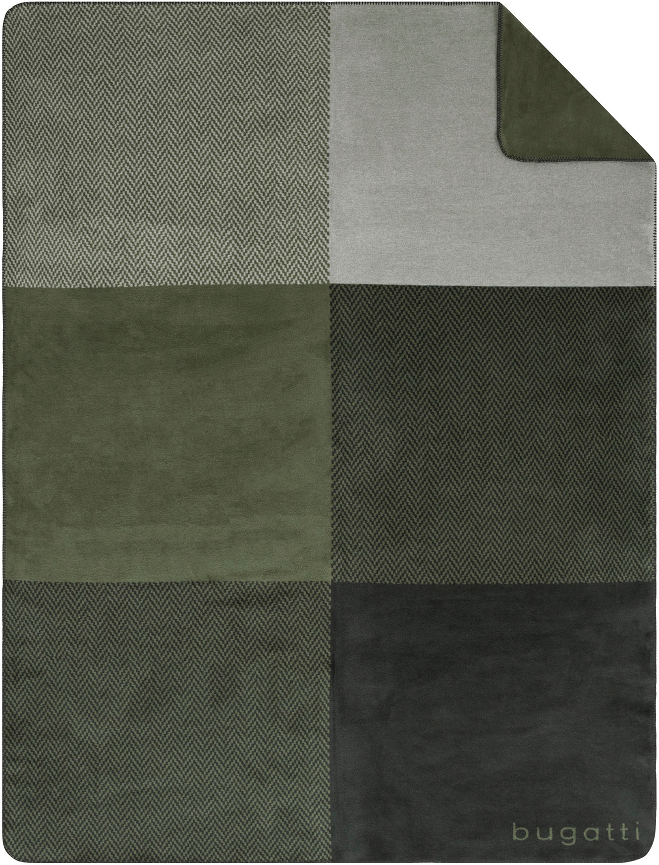bugatti Wohndecke »Wohndecke bugatti«, mit modernem Patchwork-Design