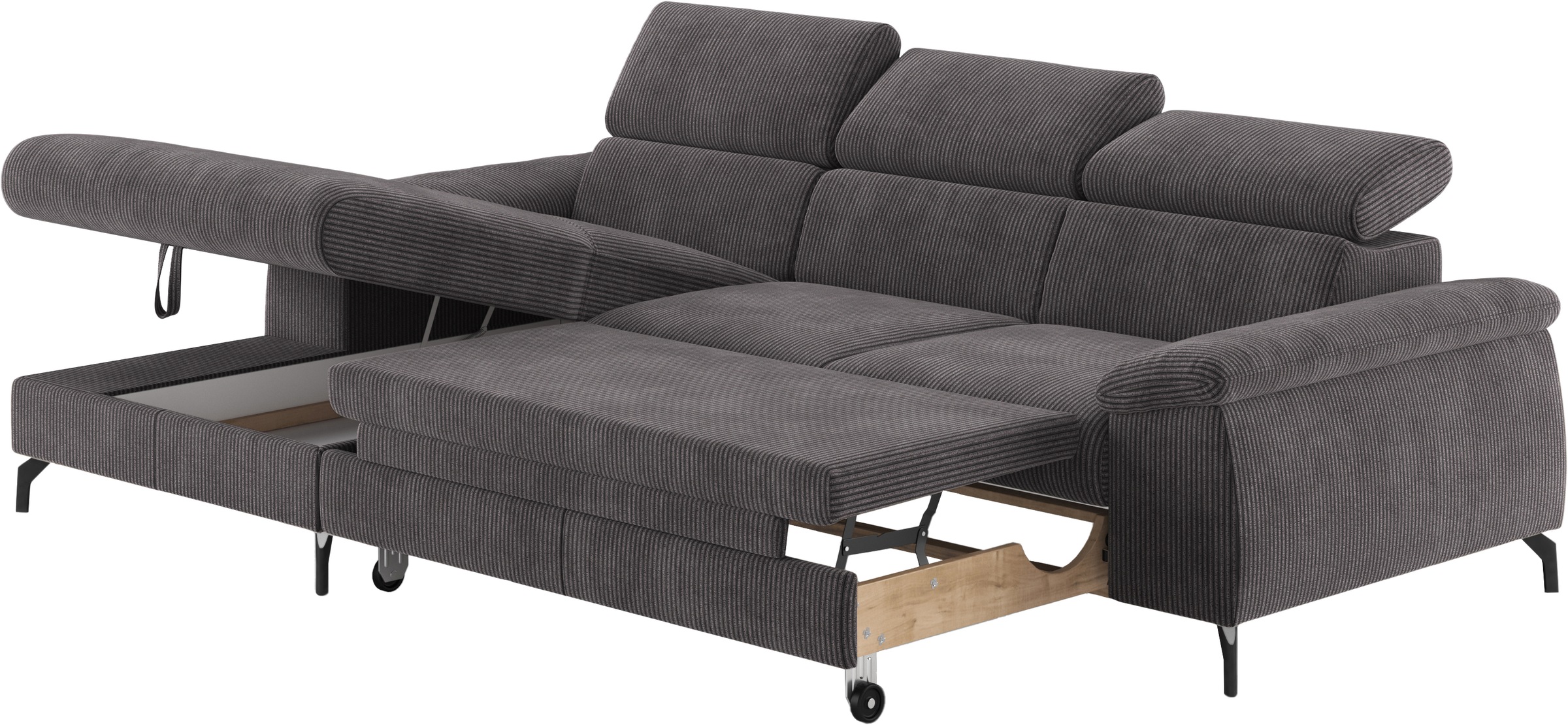COTTA Ecksofa »Kitty L-Form«, inkl. Kopfteilverstellung, optional mit Bettfunktion u. Bettkasten