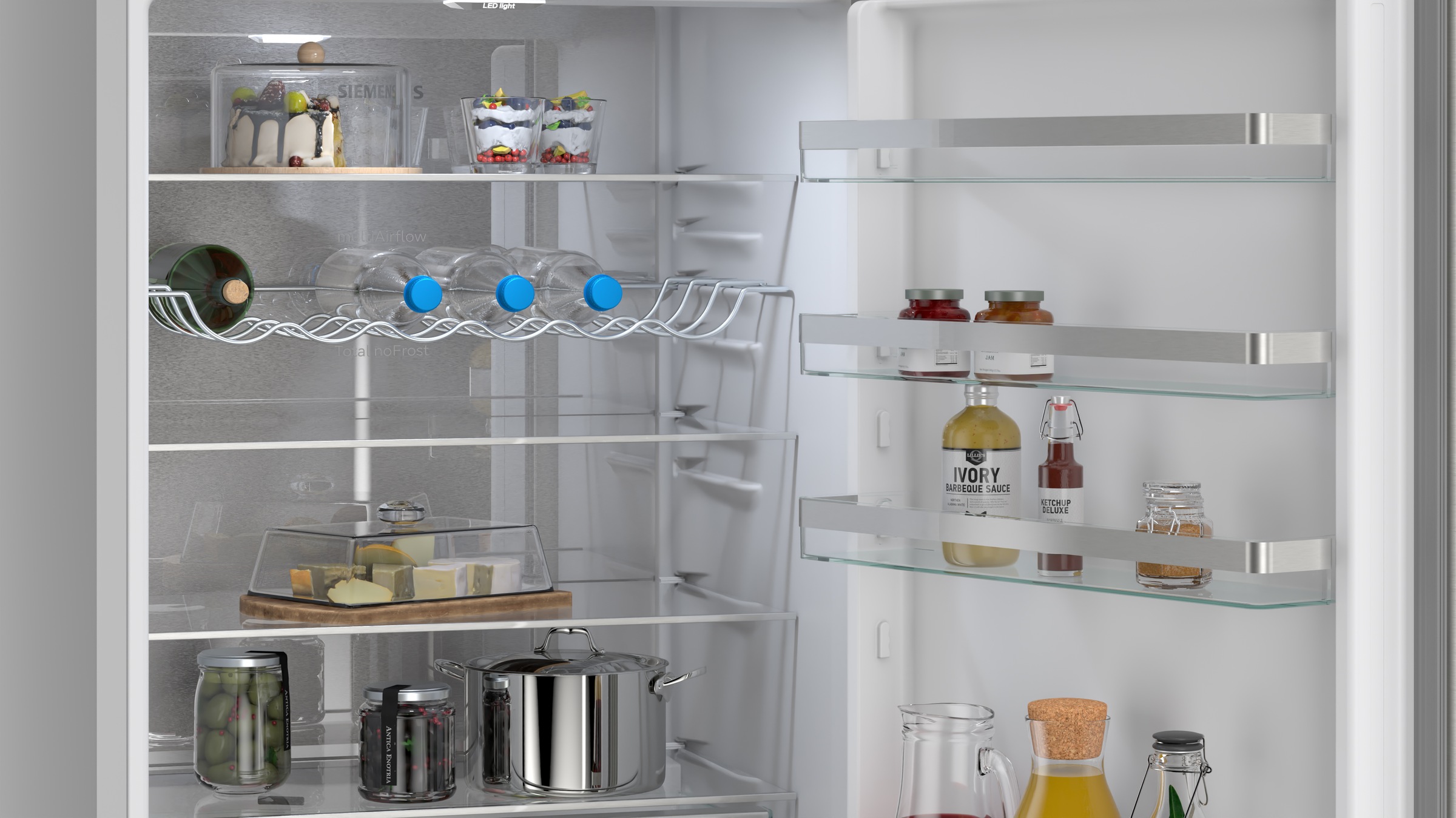 SIEMENS Kühl-/Gefrierkombination iQ300 »KG49NVIBG« 203 cm hoch 70 cm breit hyperFresh System für frisches Obst und Gemüse sowie Total noFrost