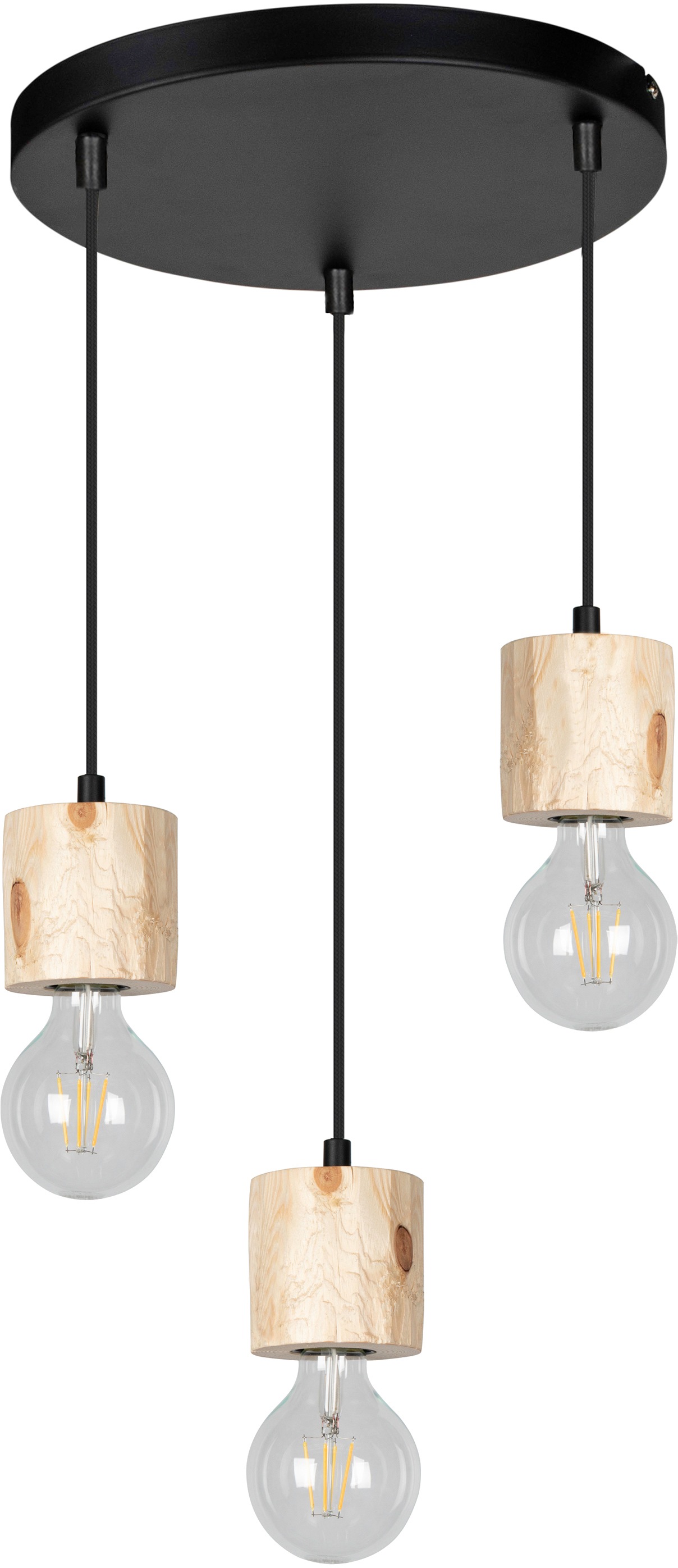 SPOT Light Pendelleuchte »PINO«, 3 flammig, Leuchtmittel E27   ohne Leuchtm günstig online kaufen