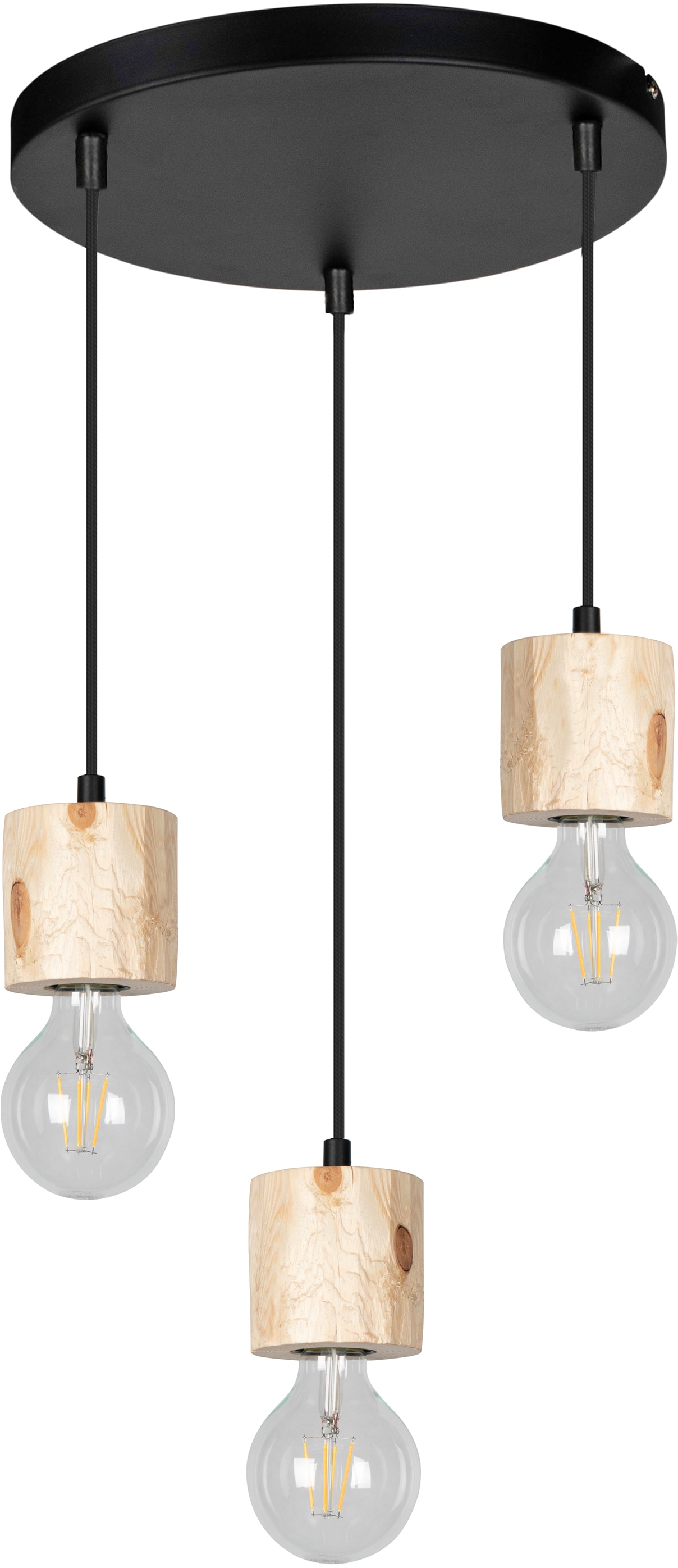 SPOT Light Pendelleuchte »PINO«, 3 flammig, Leuchtmittel E27   ohne Leuchtm günstig online kaufen