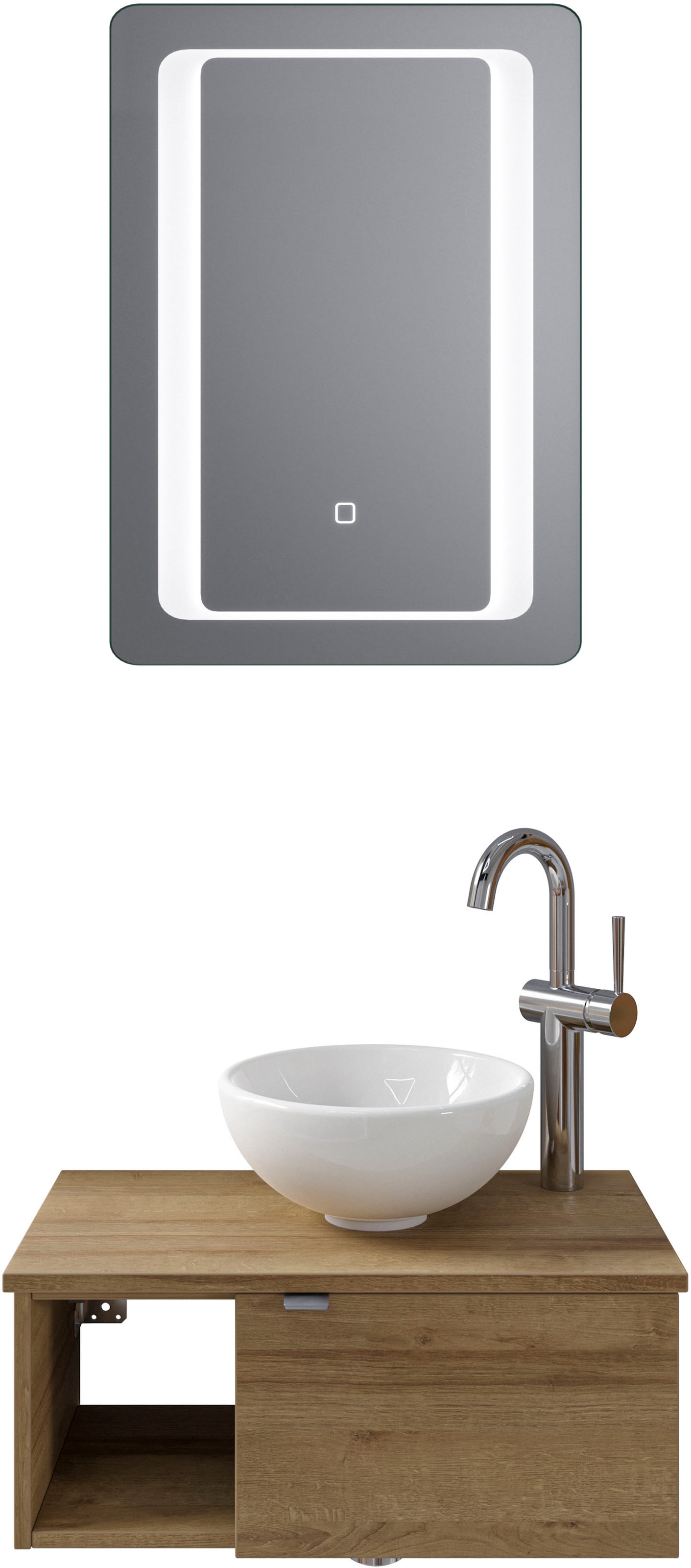 Saphir Badmöbel-Set »Serie 6915«, (4 St.), Gäste-Bad, 61 cm breit, mit LED- günstig online kaufen
