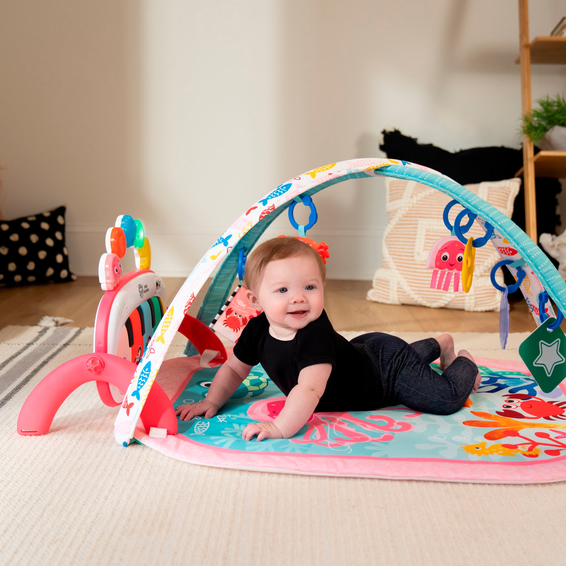 Baby Einstein Spielbogen »4-in-1 Kickin’ Tunes Jellyfish Jamboree Music & Language Discovery Gym«, mit Soundeffekt