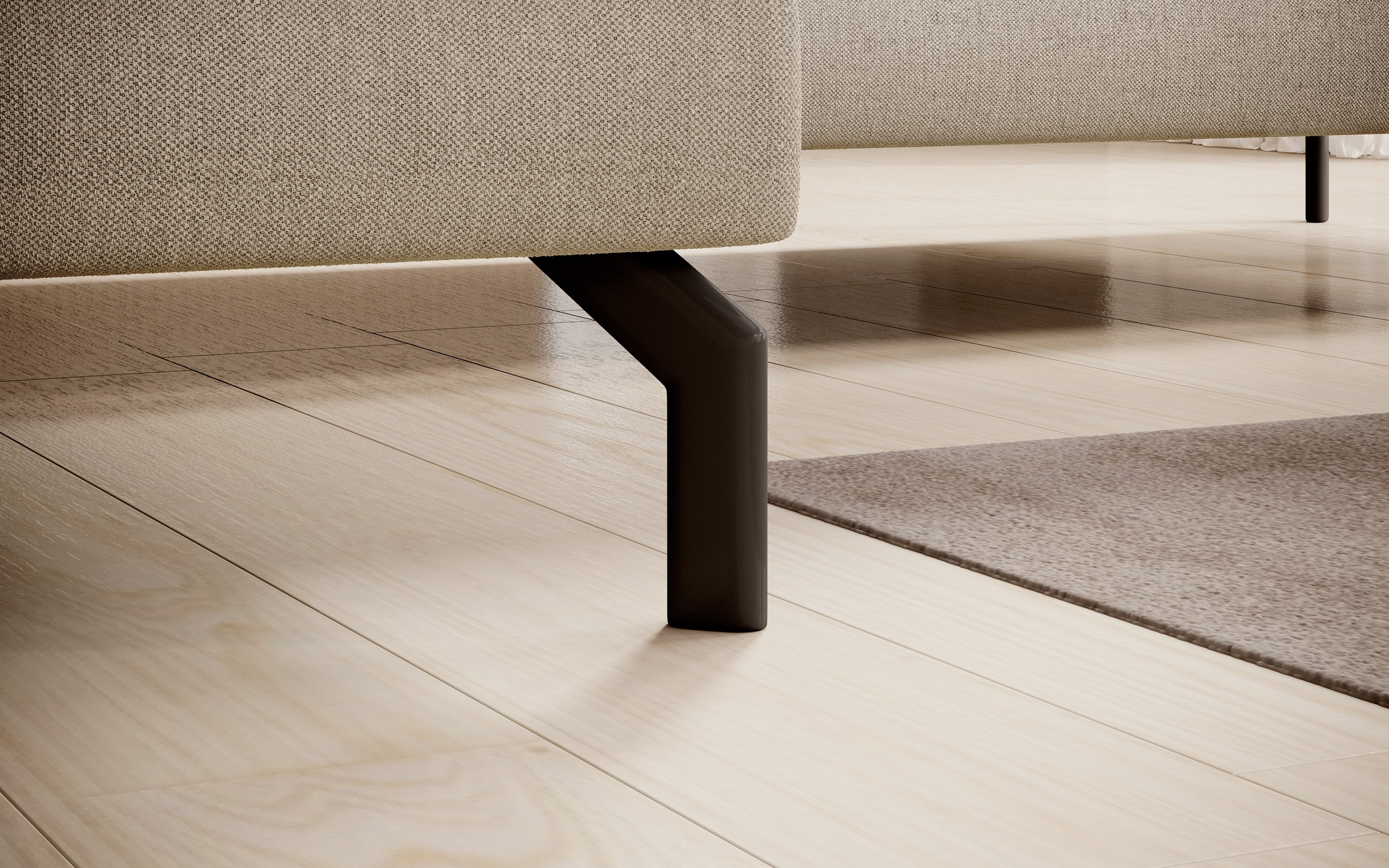 INOSIGN Ecksofa »Cross, mit softem Sitz, L-Form, wendbare Zierkissen, Breite 284 cm«, Couch mit vielen Kissen, stylische Kreuznaht, elegante Metallfüße